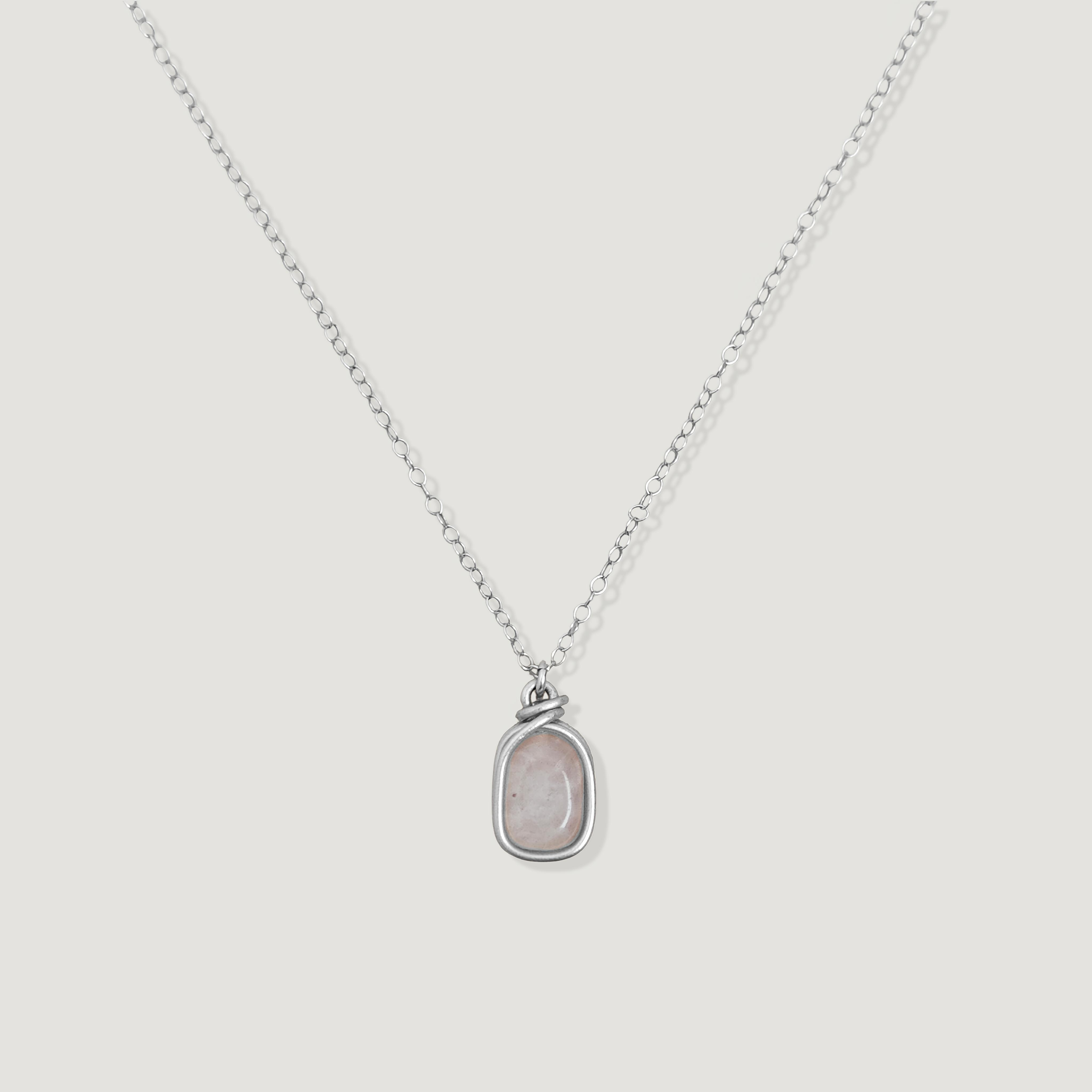 שרשרת שחר רוז קוורץ