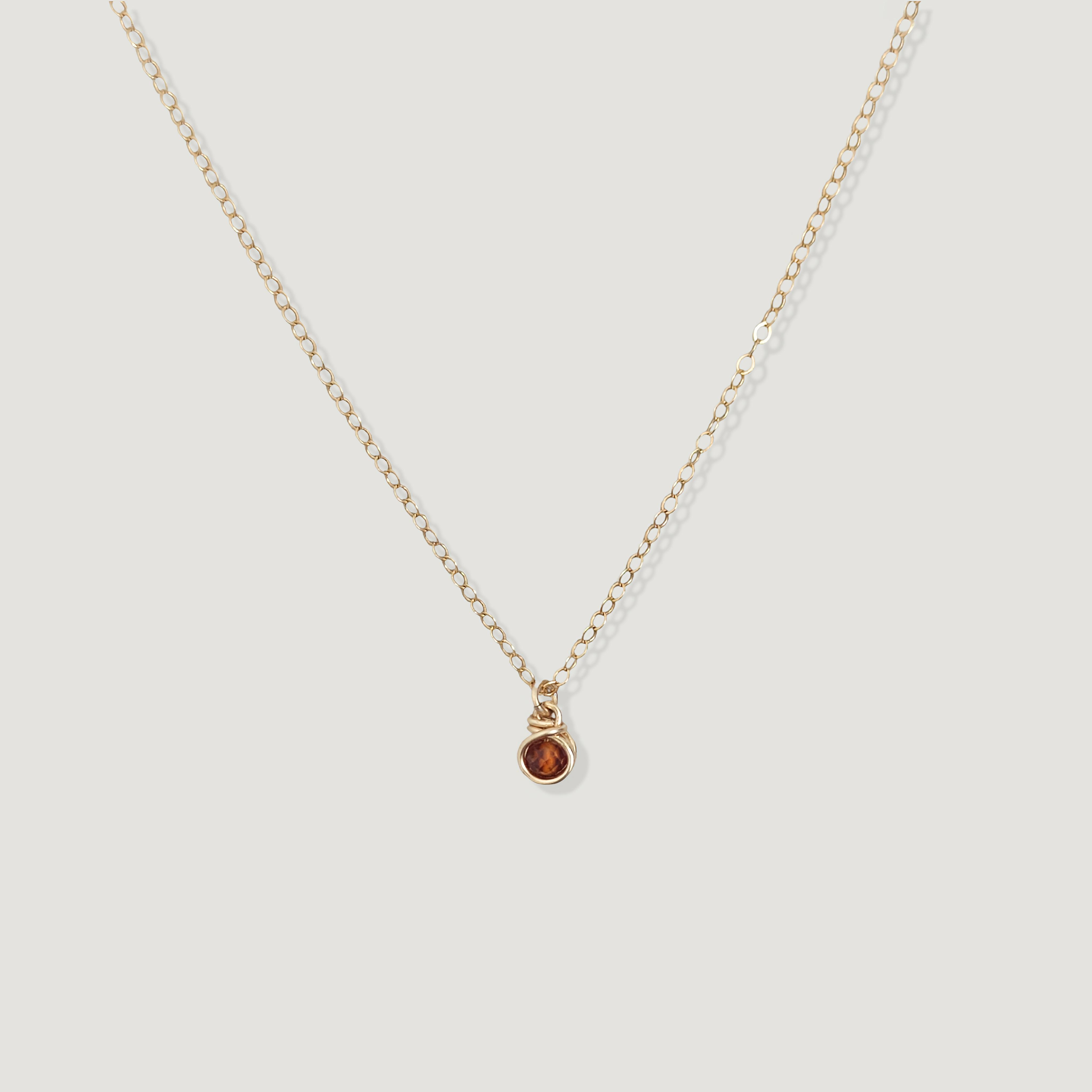 שרשרת בר גרנט כתום