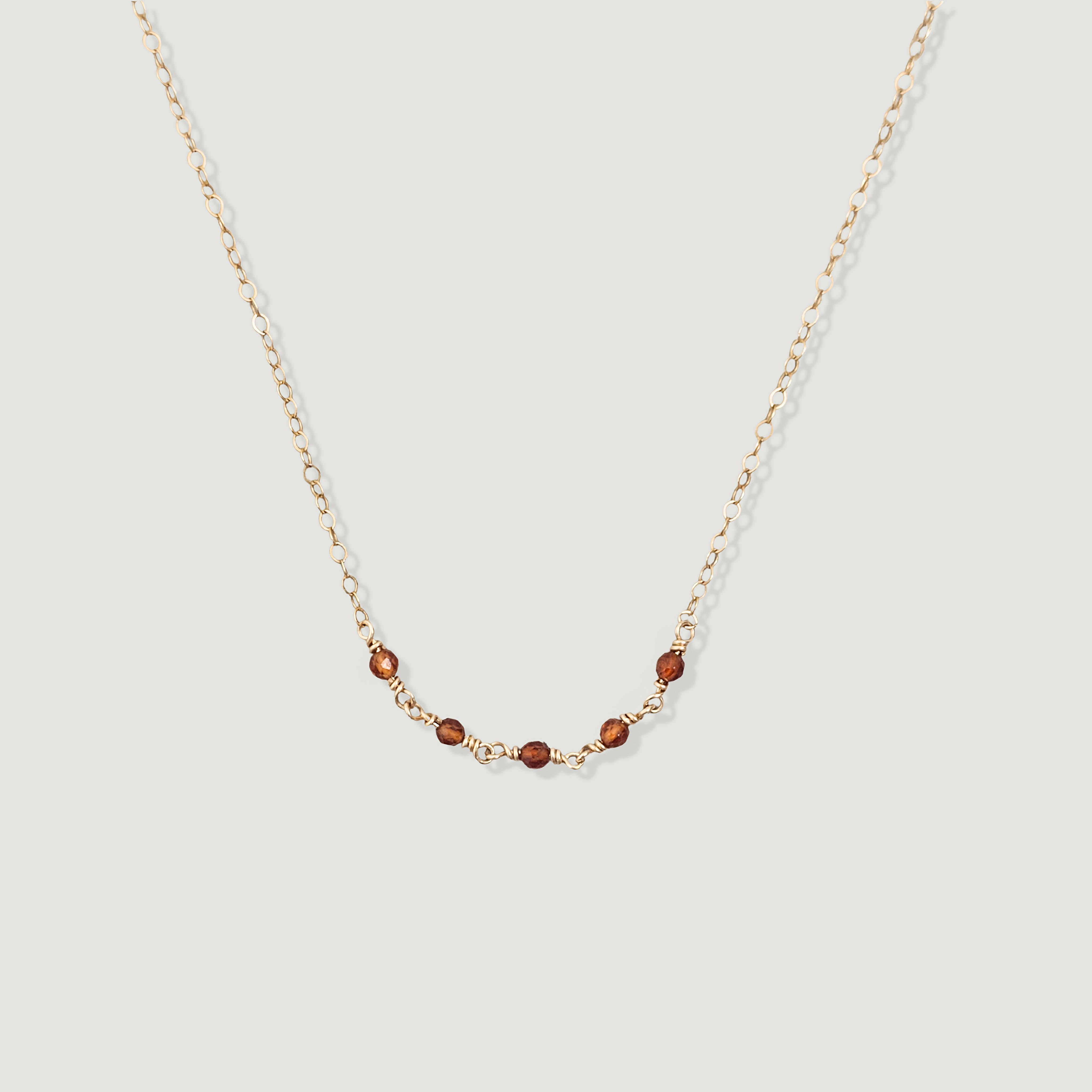 שרשרת קשת גרנט כתום