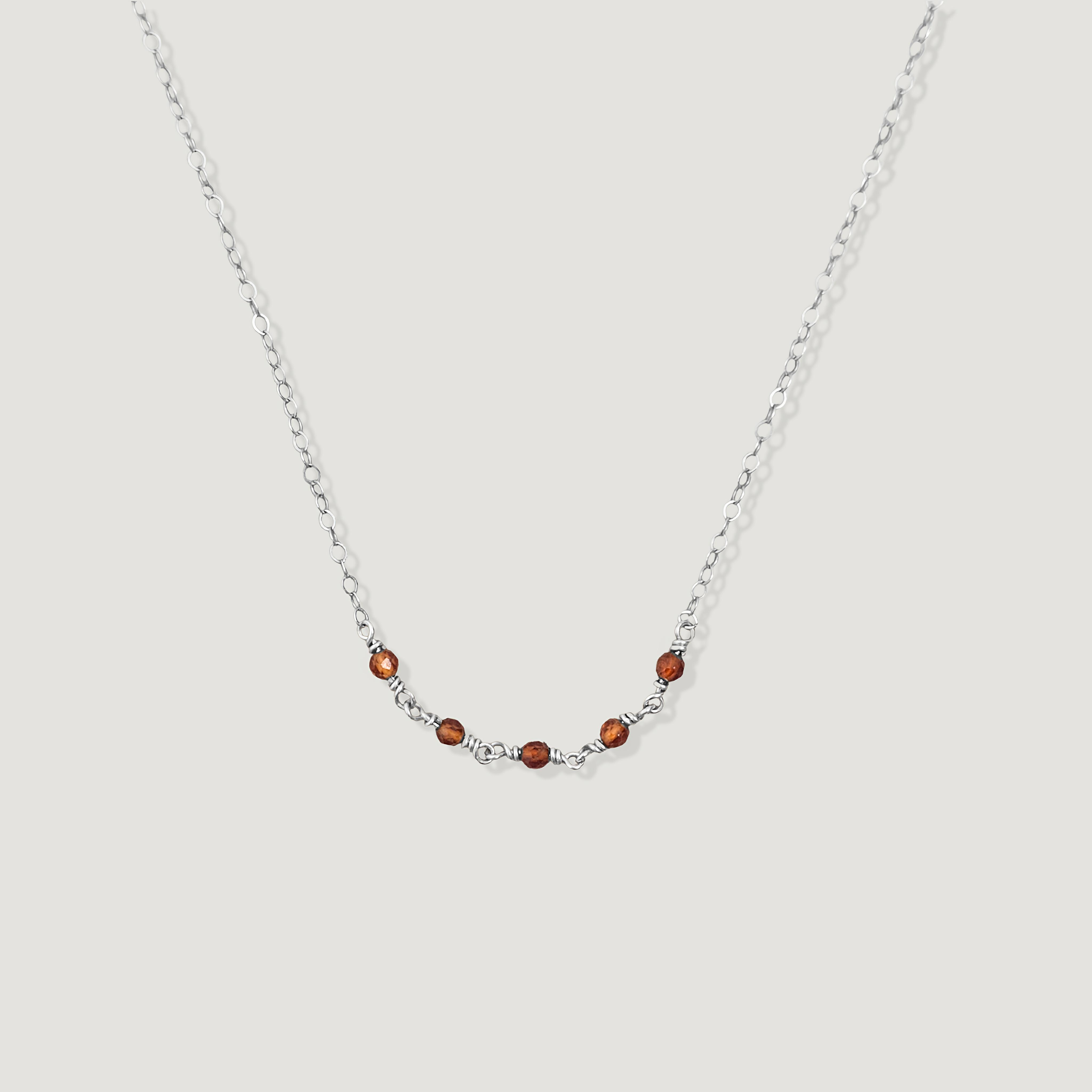 שרשרת קשת גרנט כתום