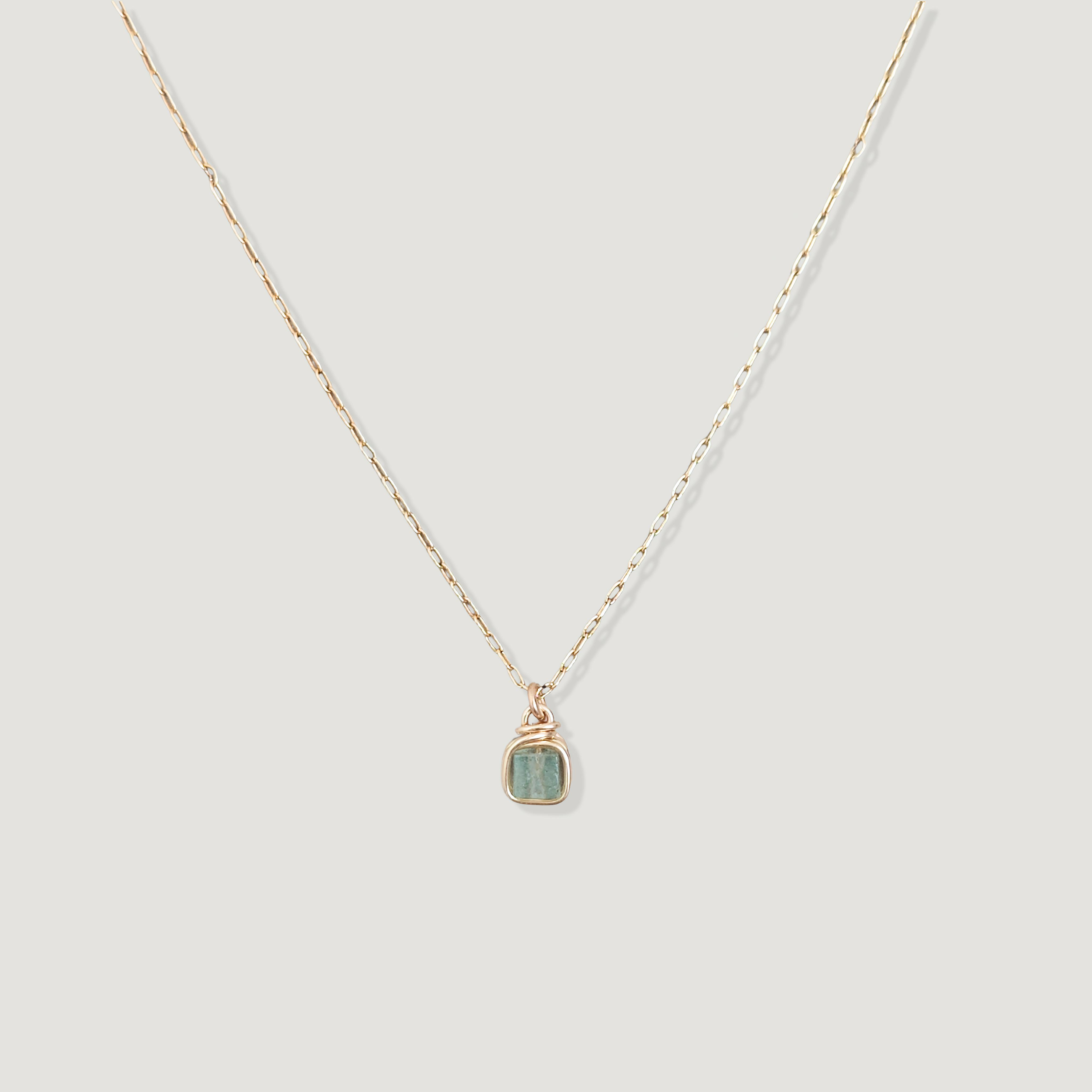 שרשרת פז אקוומרין