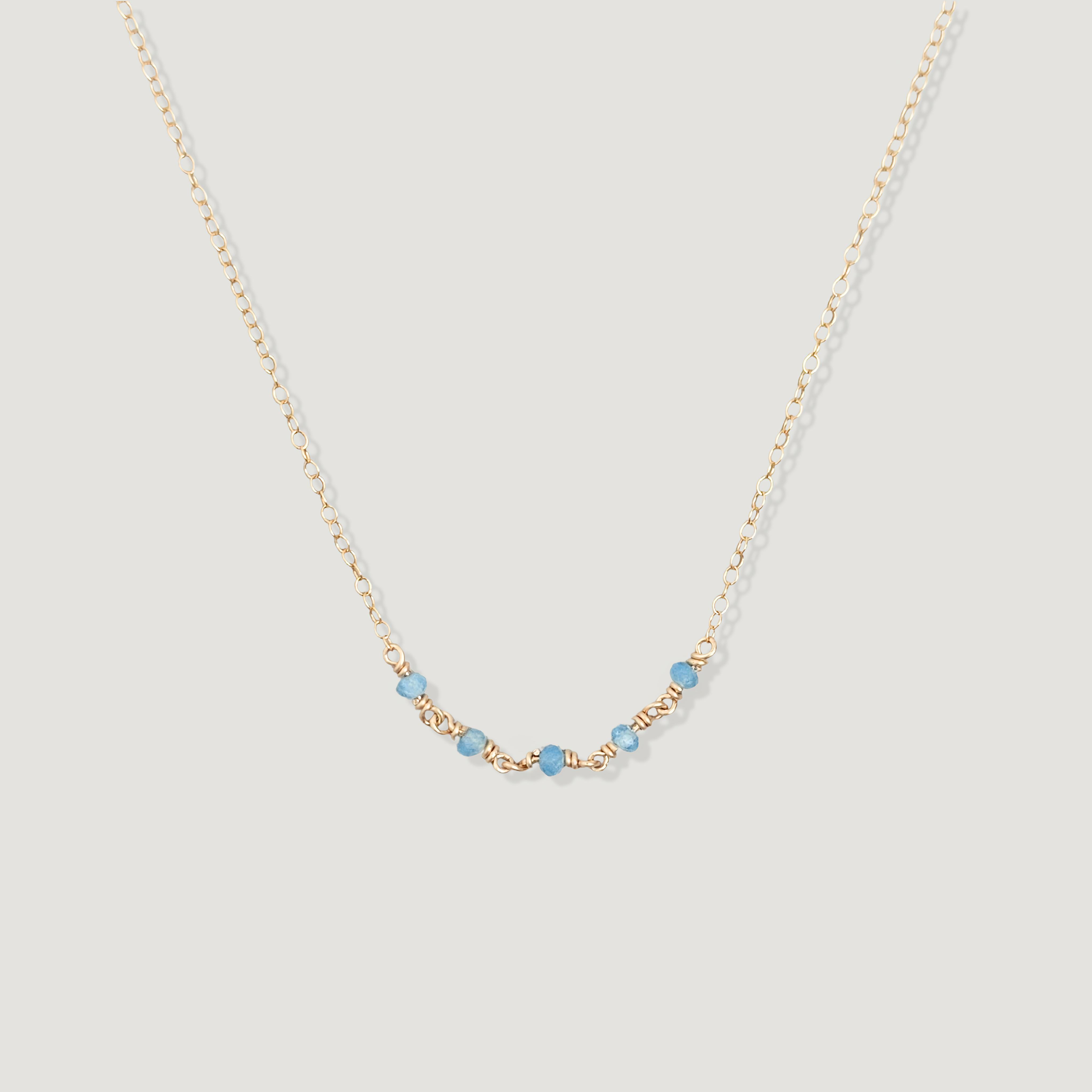 שרשרת קשת אקוומרין