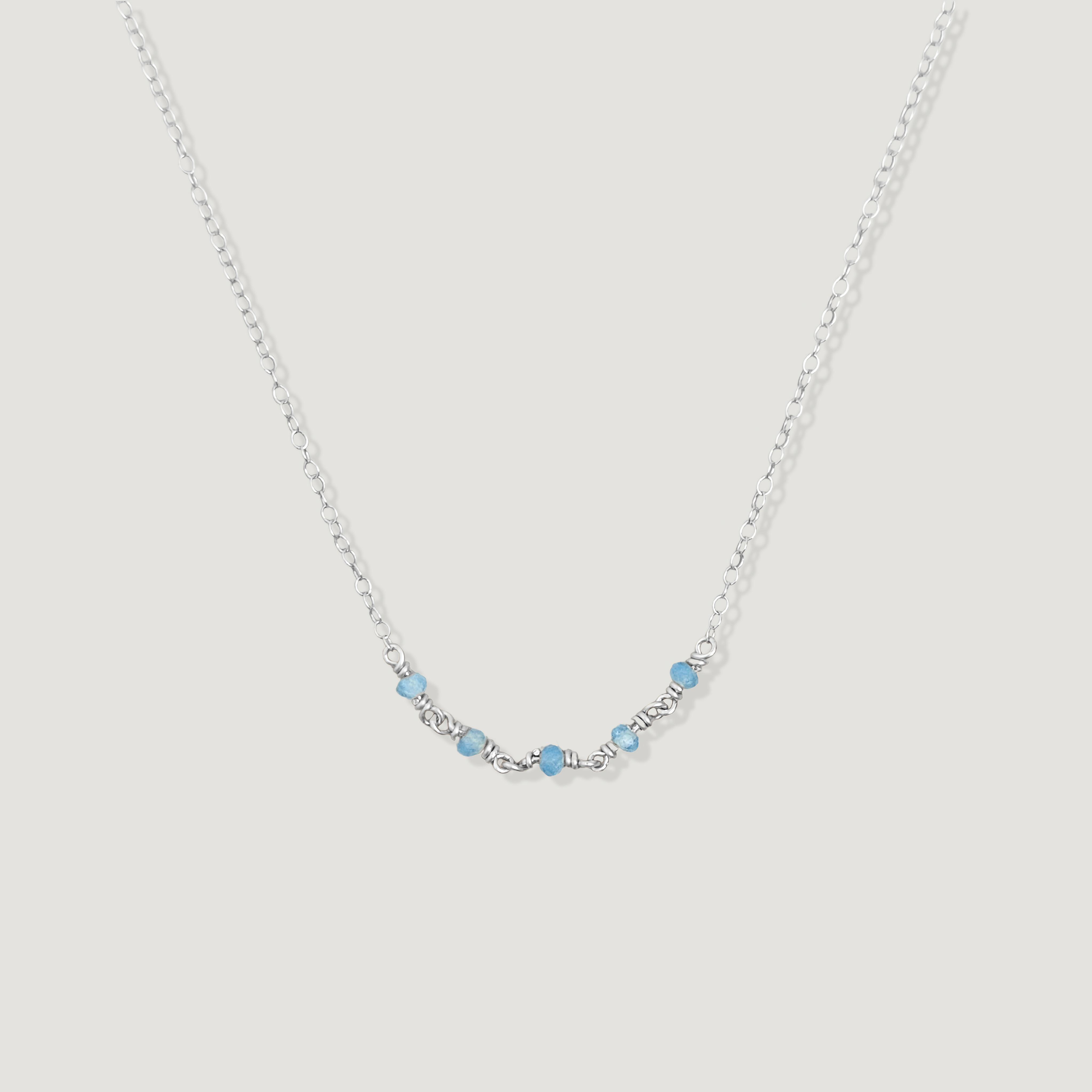 שרשרת קשת אקוומרין