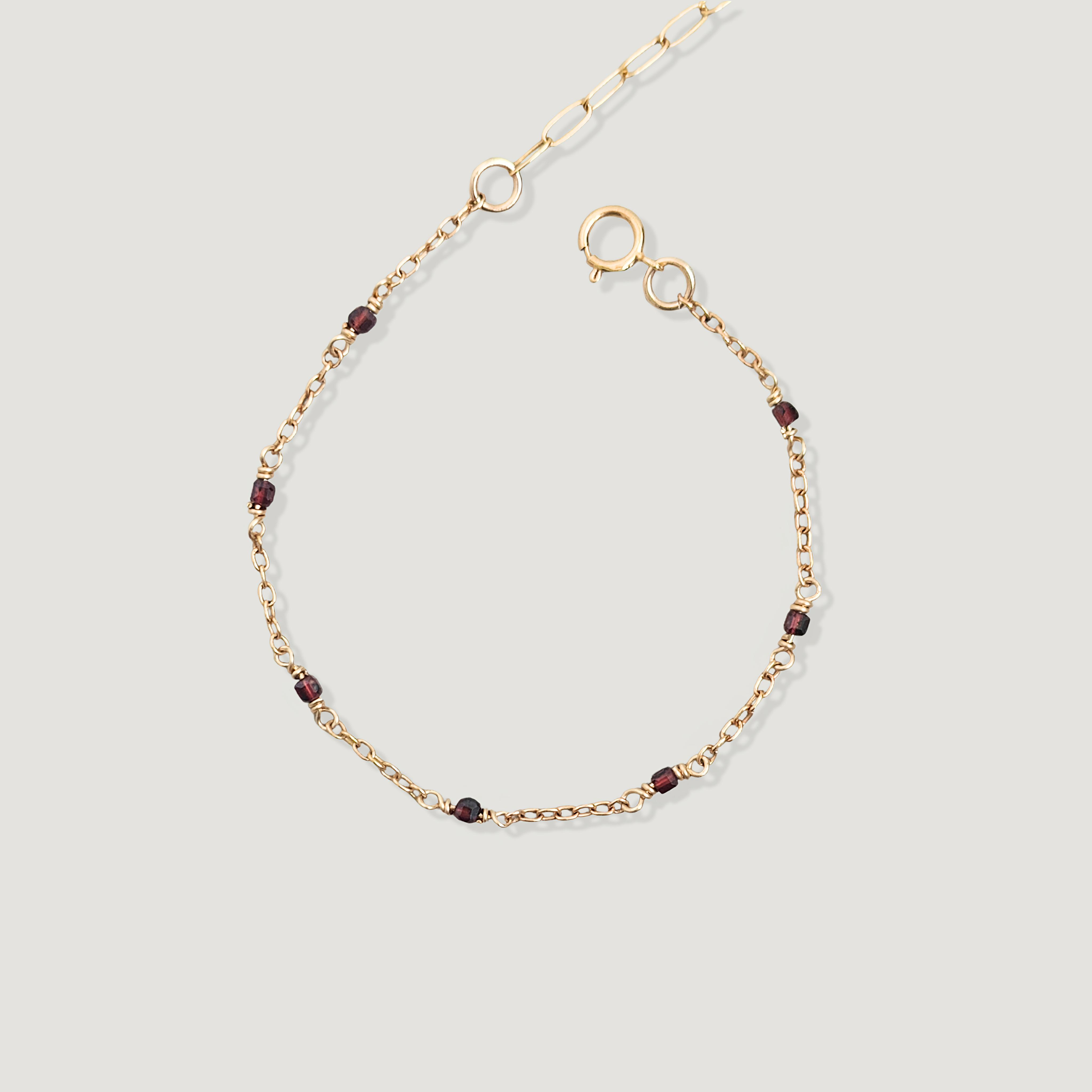 צמיד אור גרנט אדום