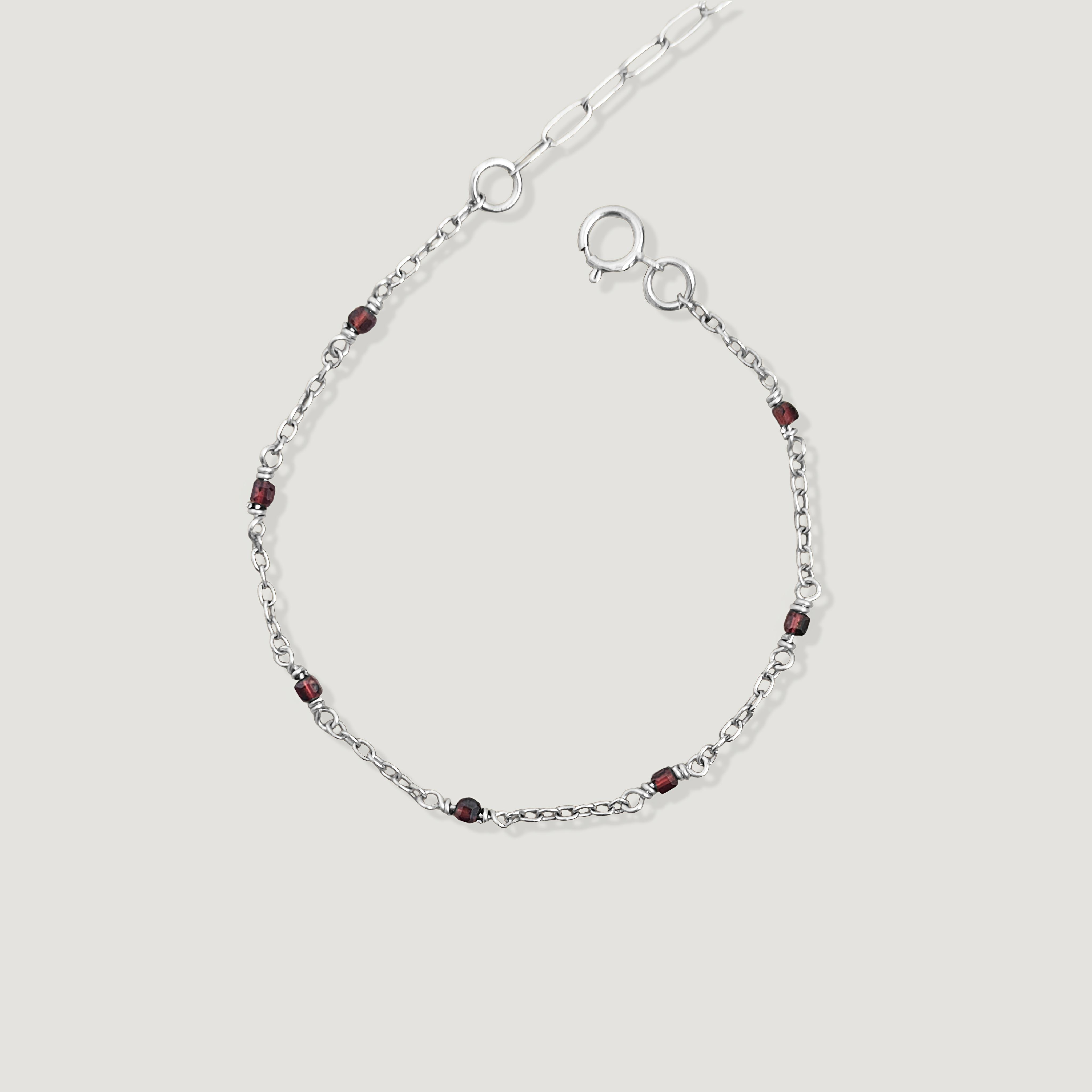 צמיד קשת גרנט אדום