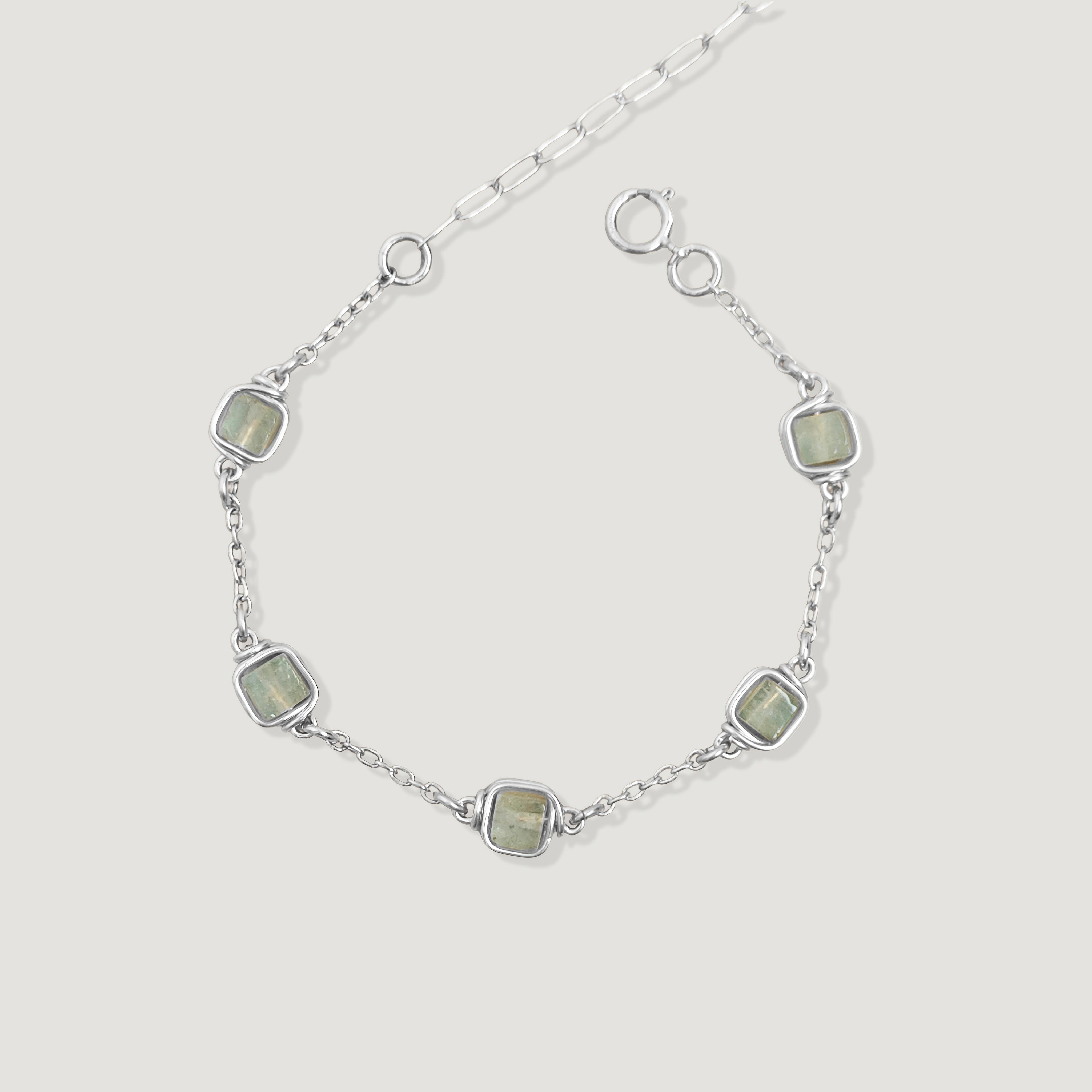 צמיד פז אקוומרין