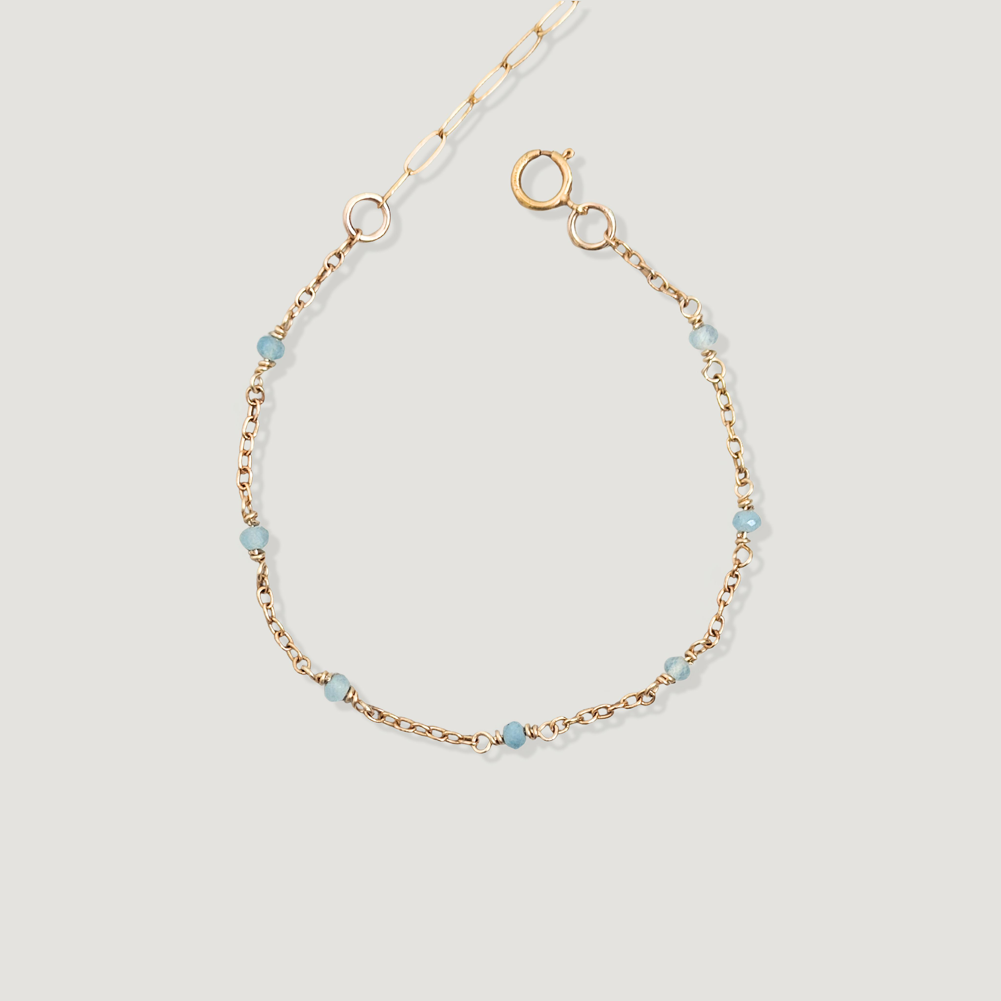 צמיד אור אקוומרין