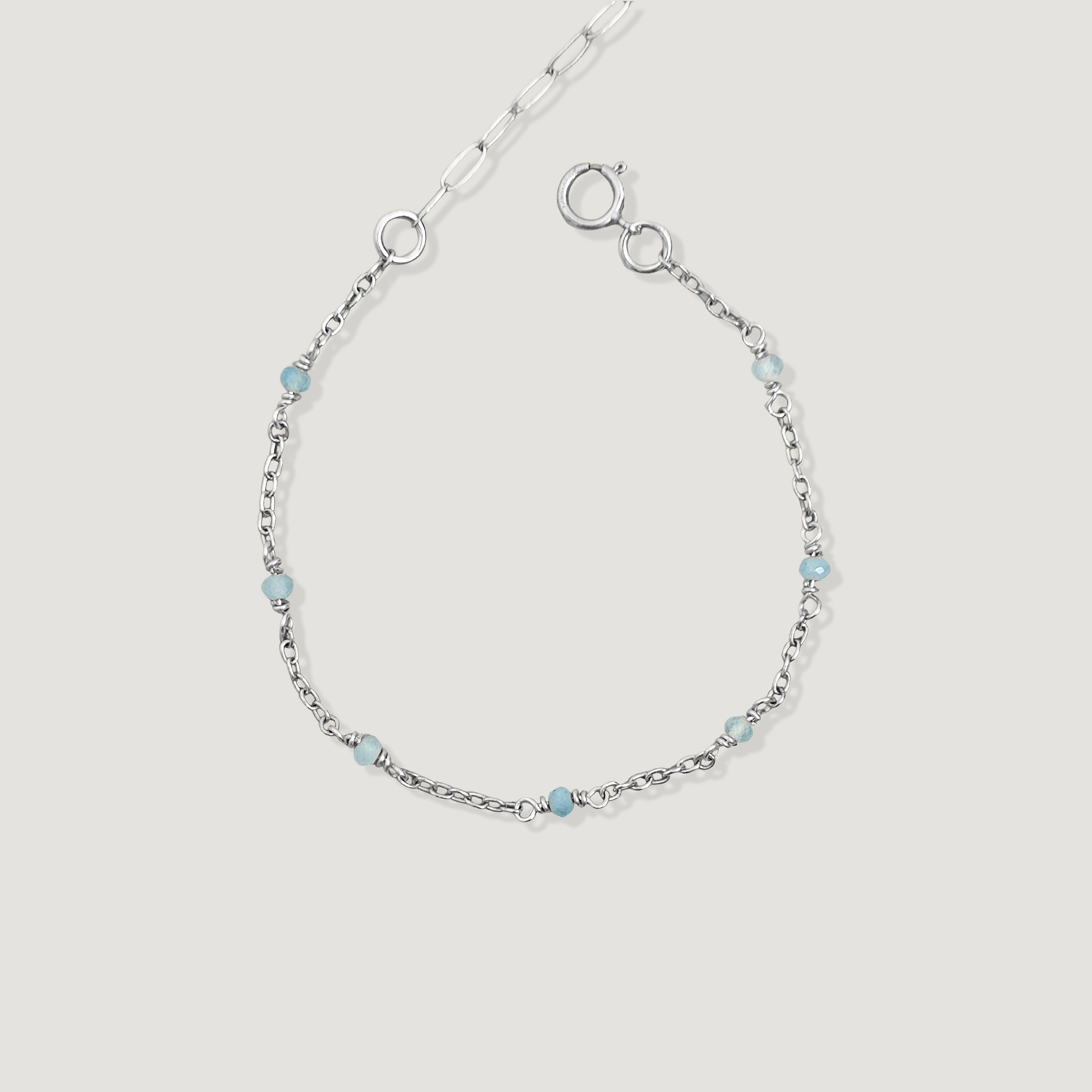 צמיד אור אקוומרין