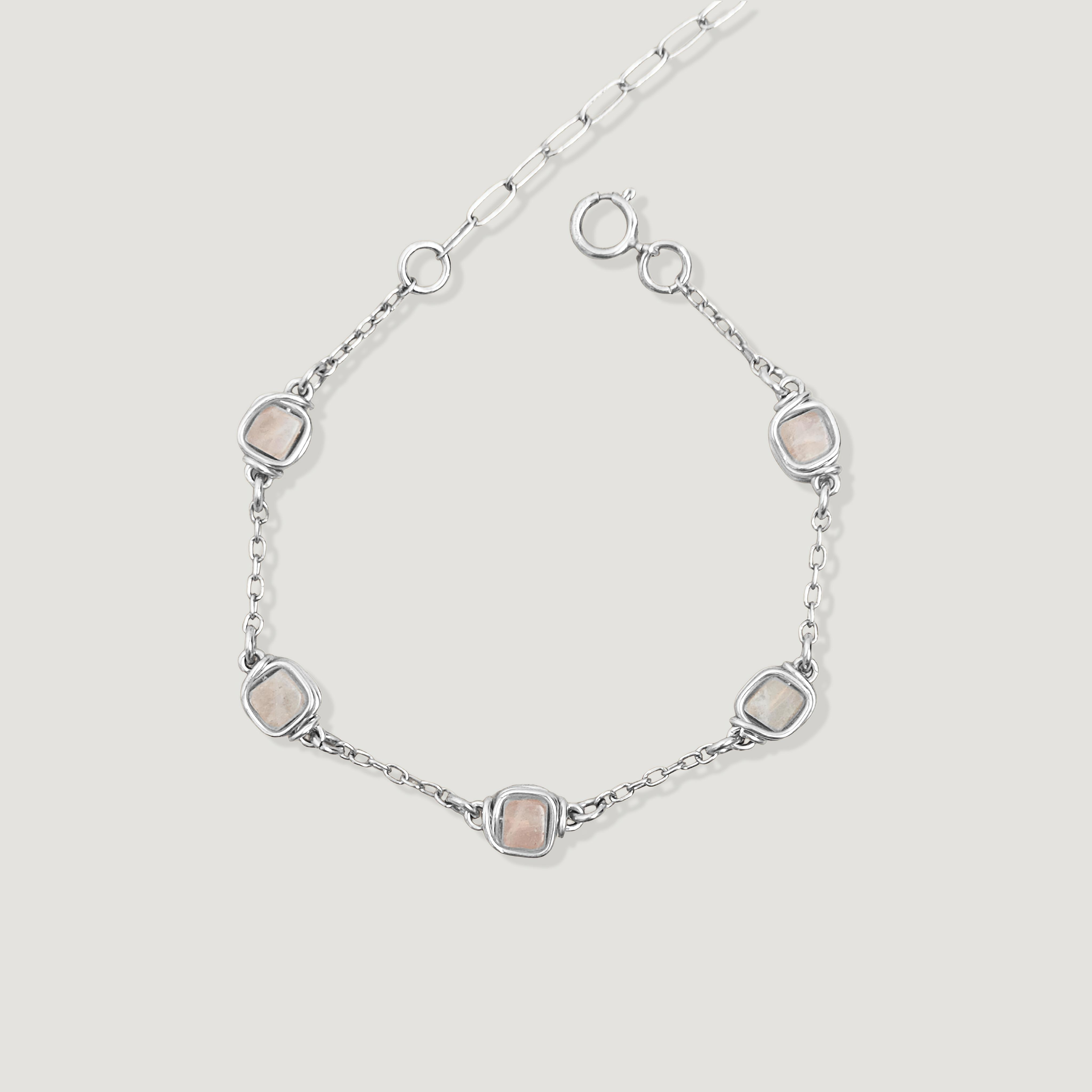 צמיד פז רוז קוורץ