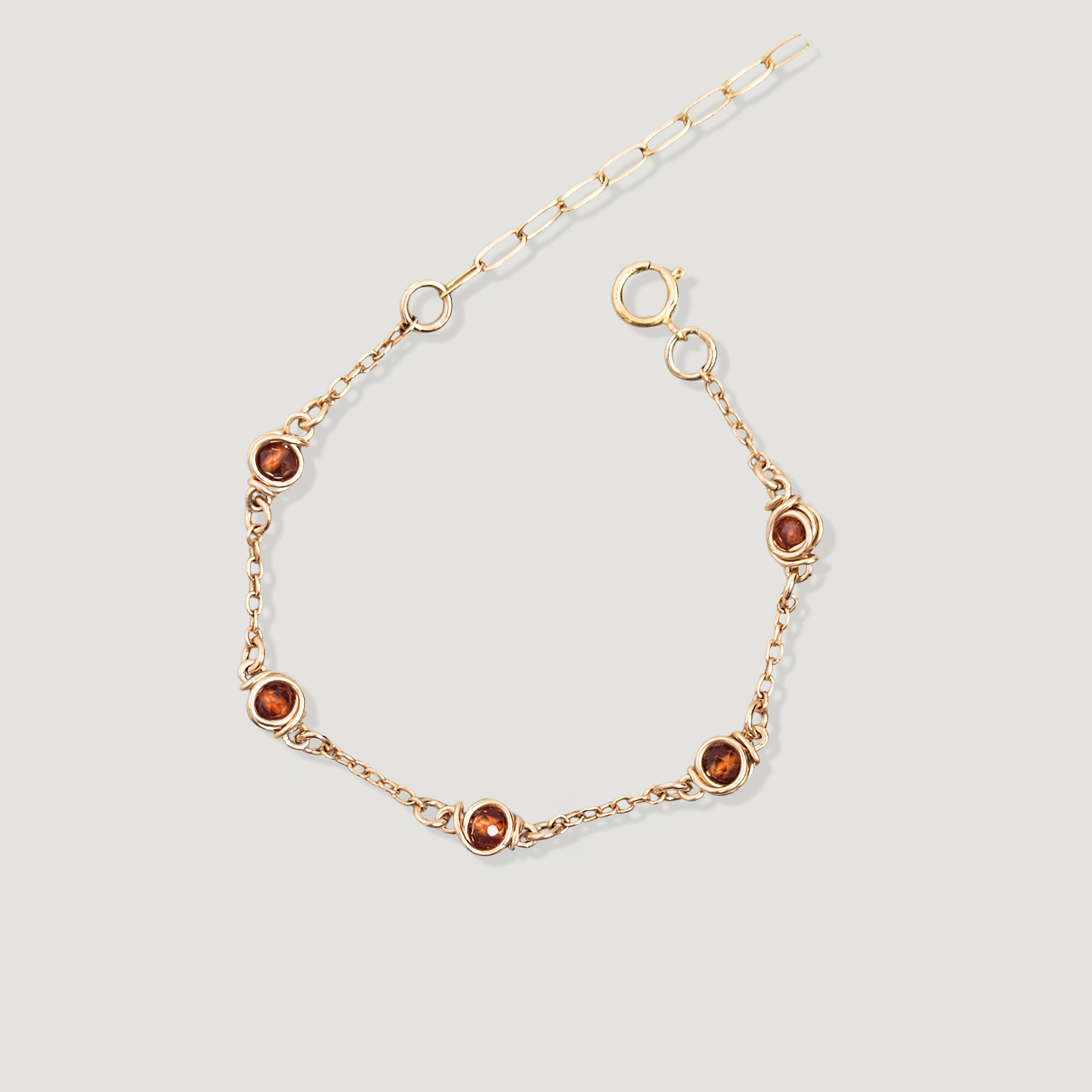 צמיד בר גרנט כתום