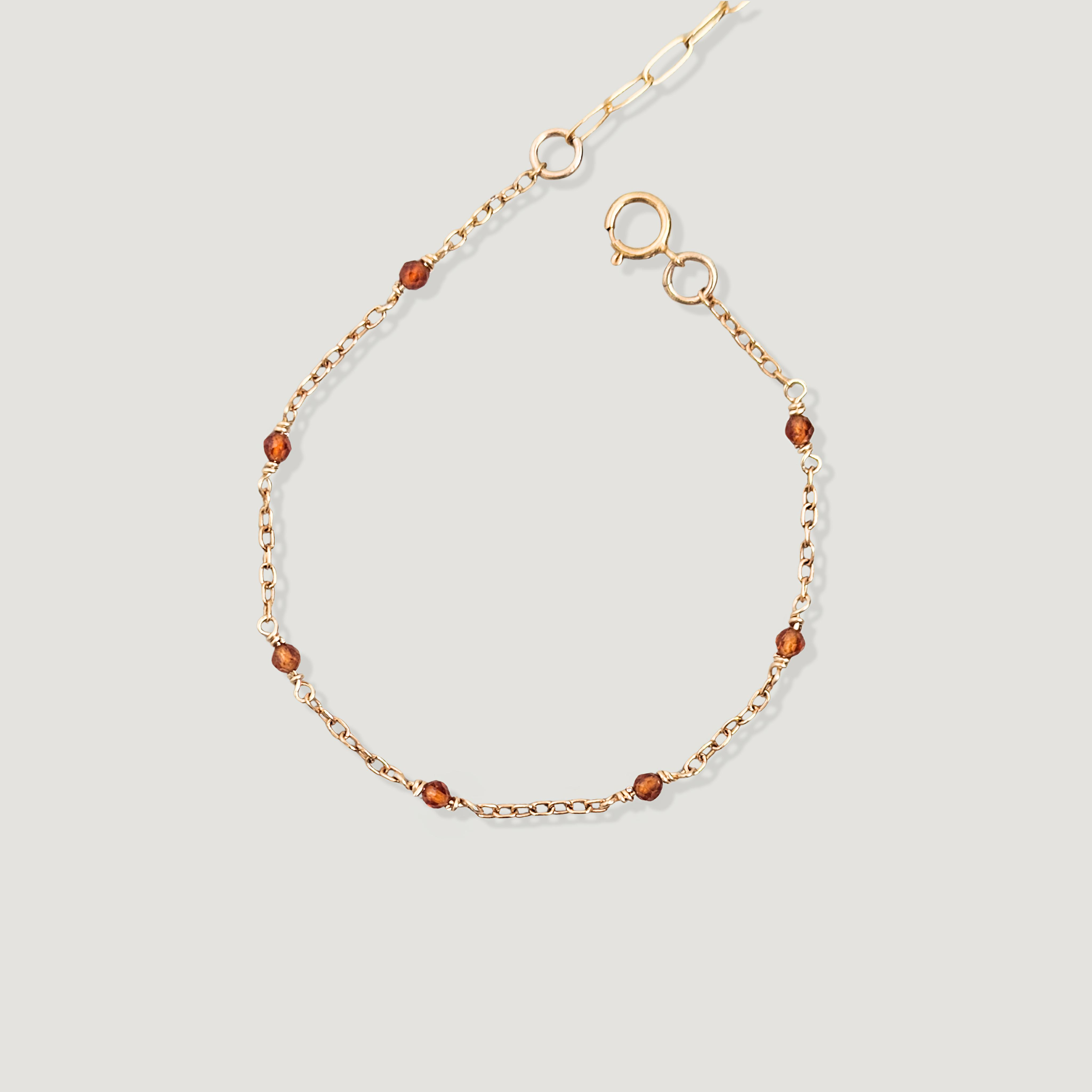 צמיד קשת גרנט כתום