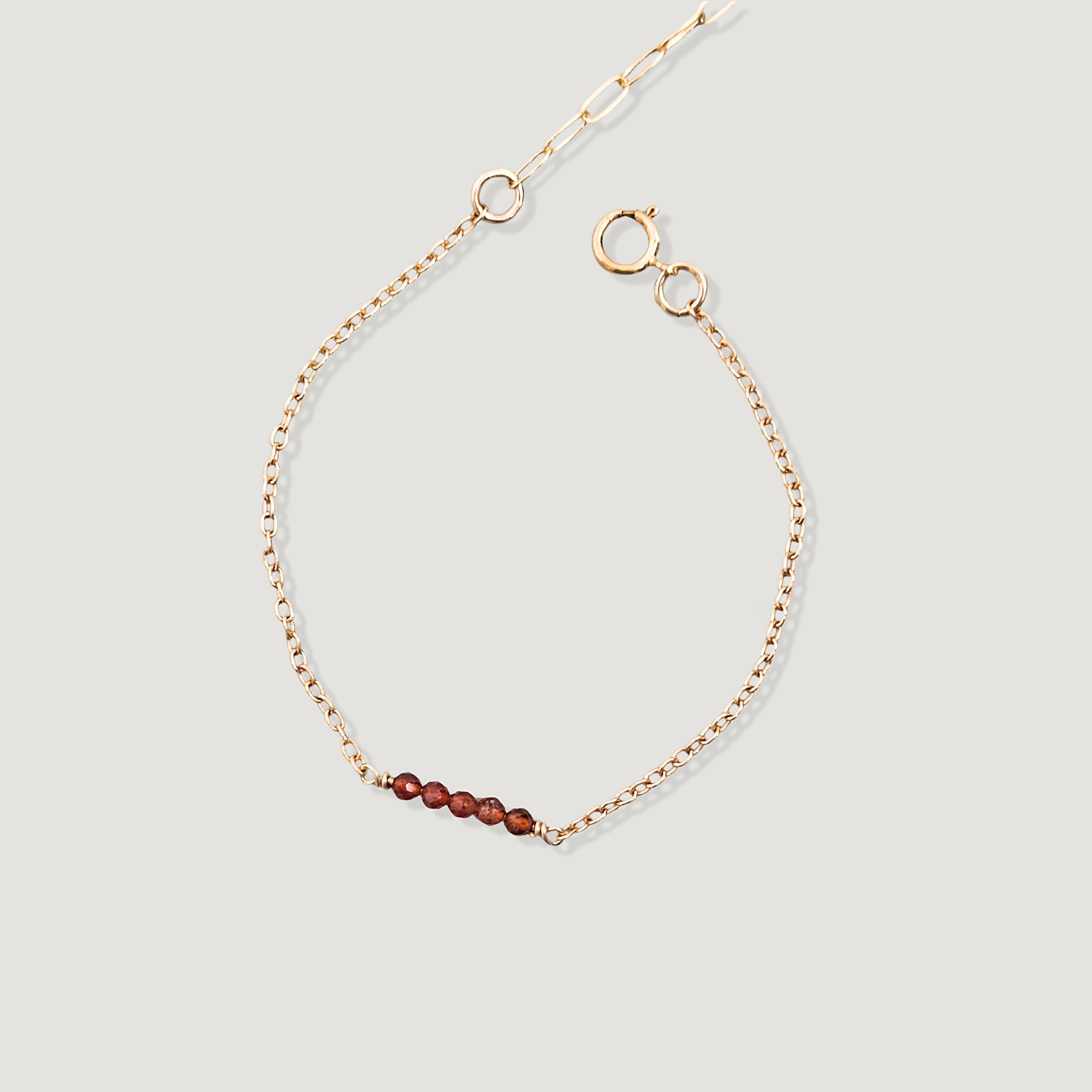 צמיד קשת גרנט כתום