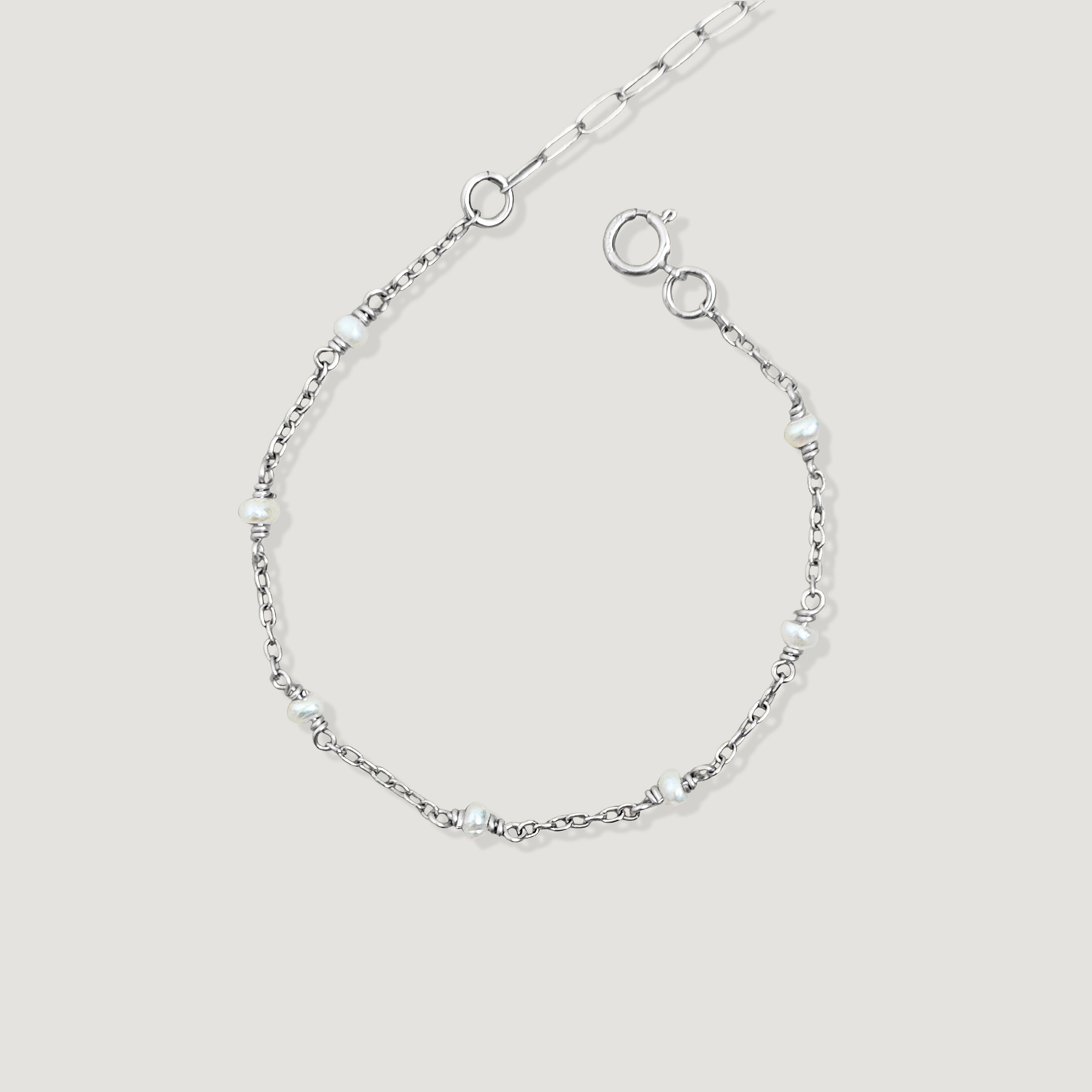 צמיד קשת פנינה