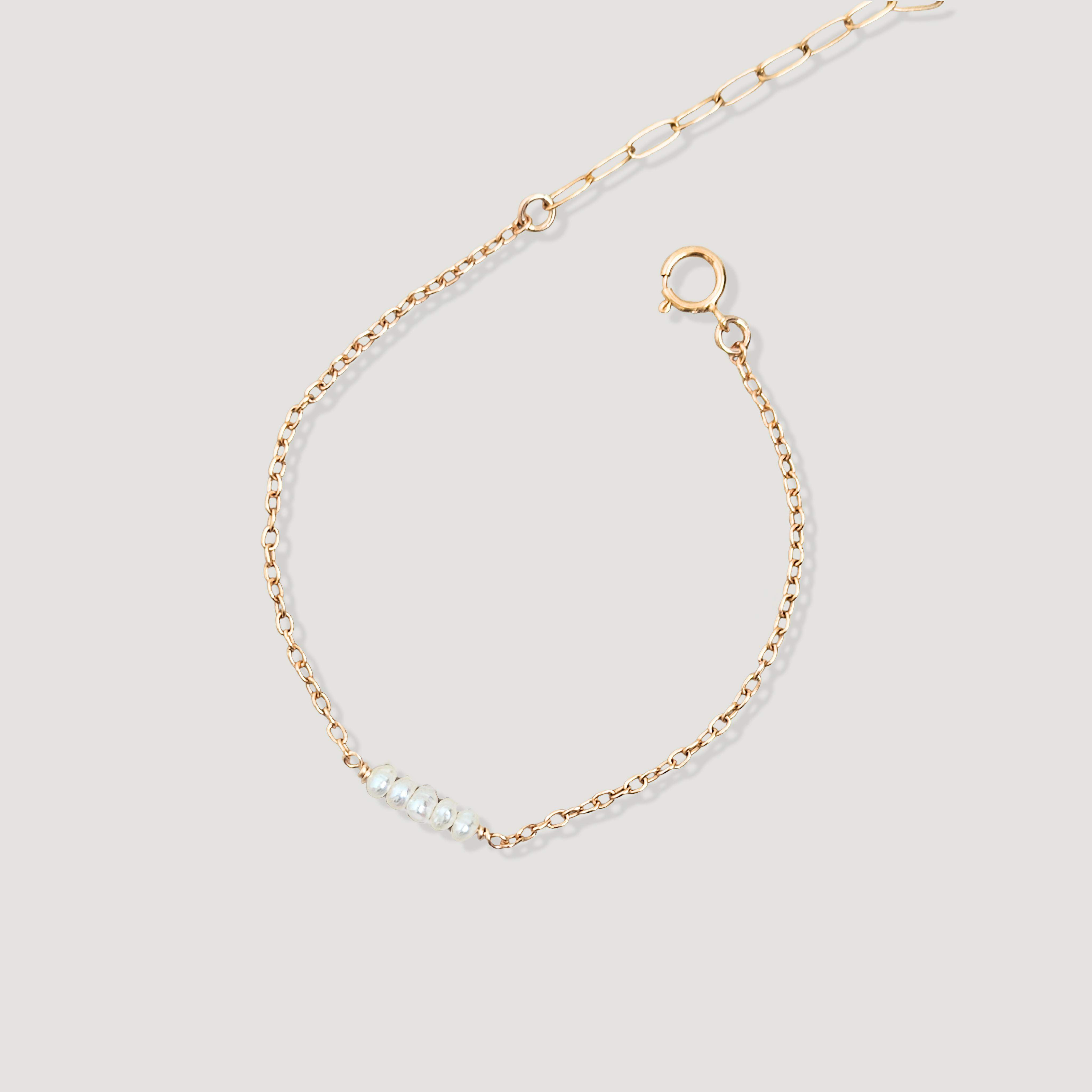 צמיד קשת לינארי פנינה