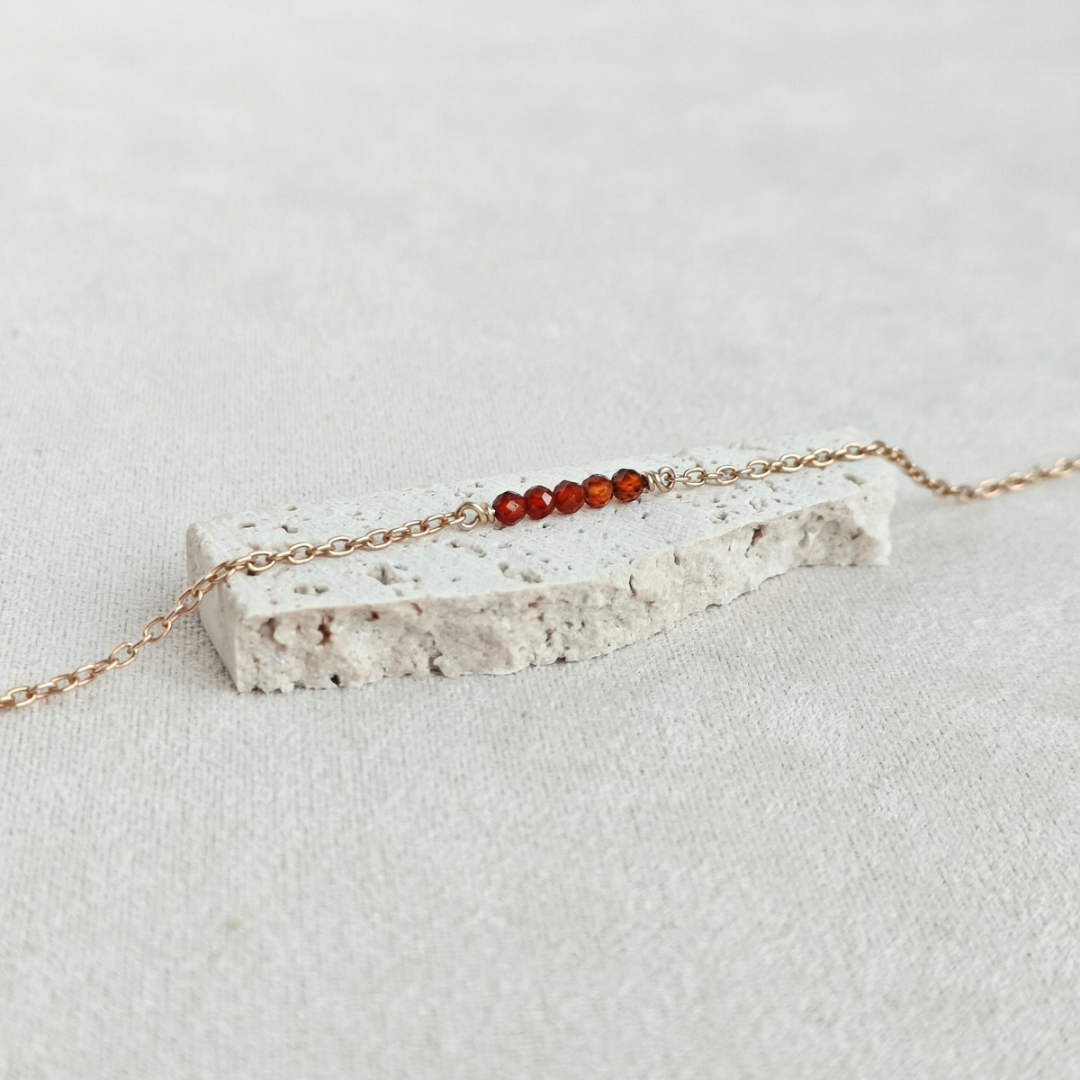 צמיד קשת גרנט כתום