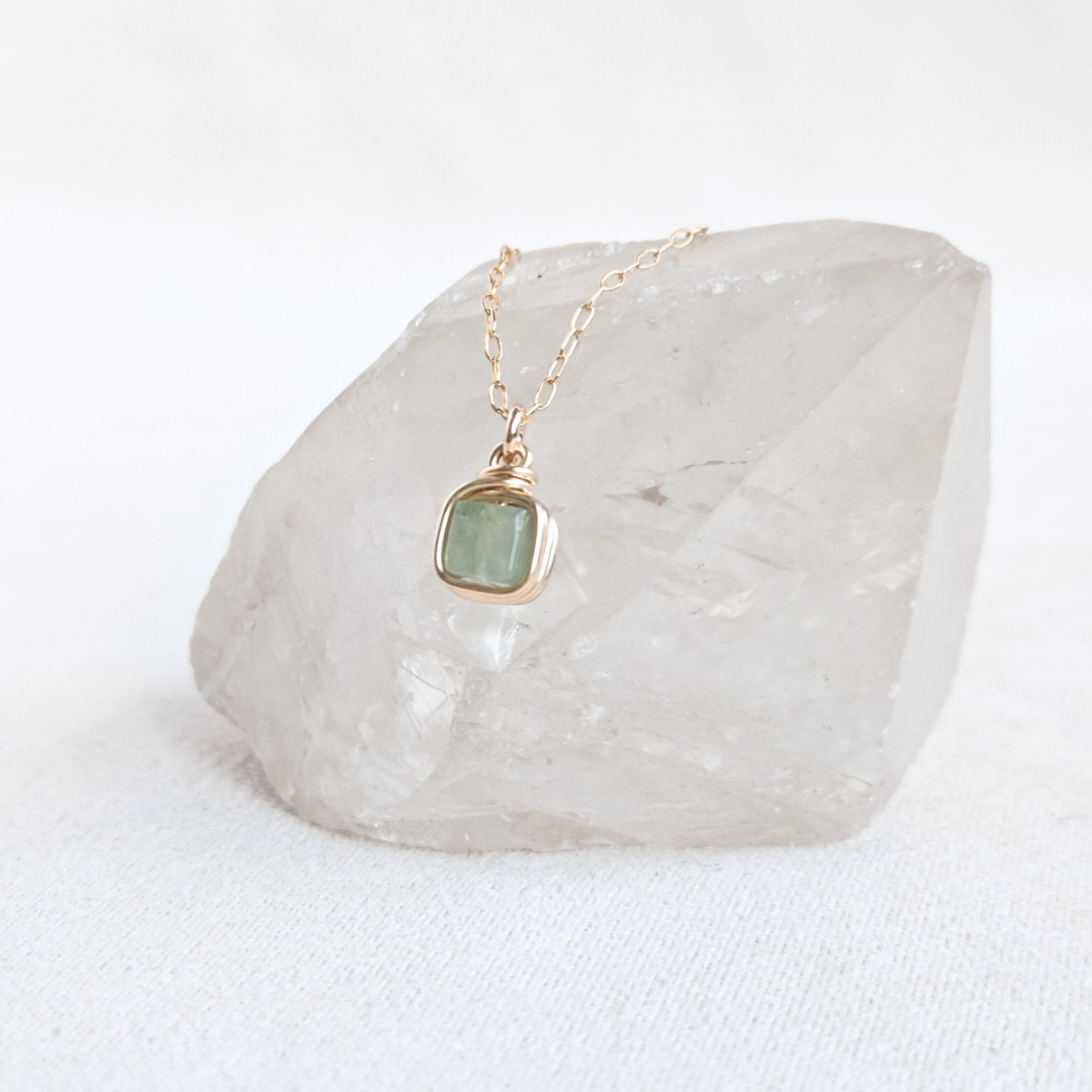 שרשרת פז אקוומרין