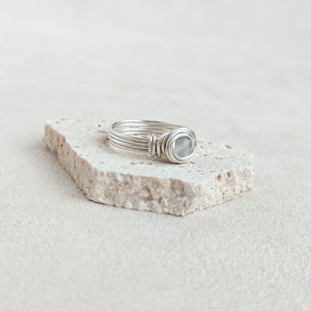 טבעת בר אקוומרין