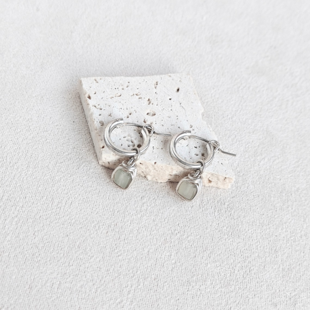 עגילי חישוק פז ניו ג'ייד