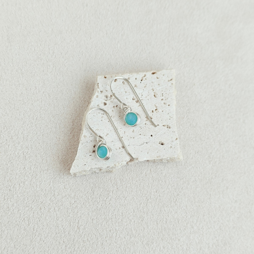 עגילים תלויים בר אמזוניט