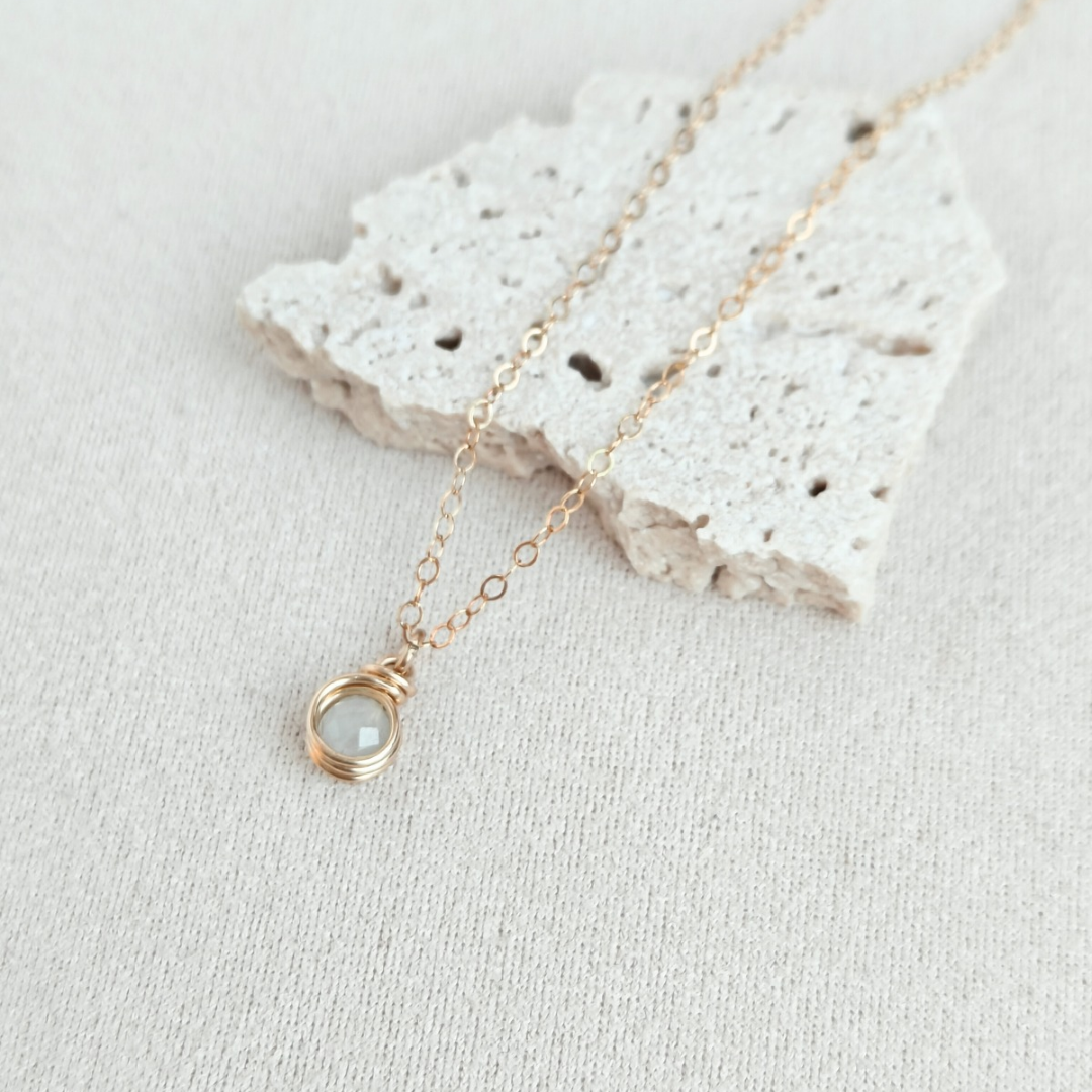 שרשרת בר אקוומרין