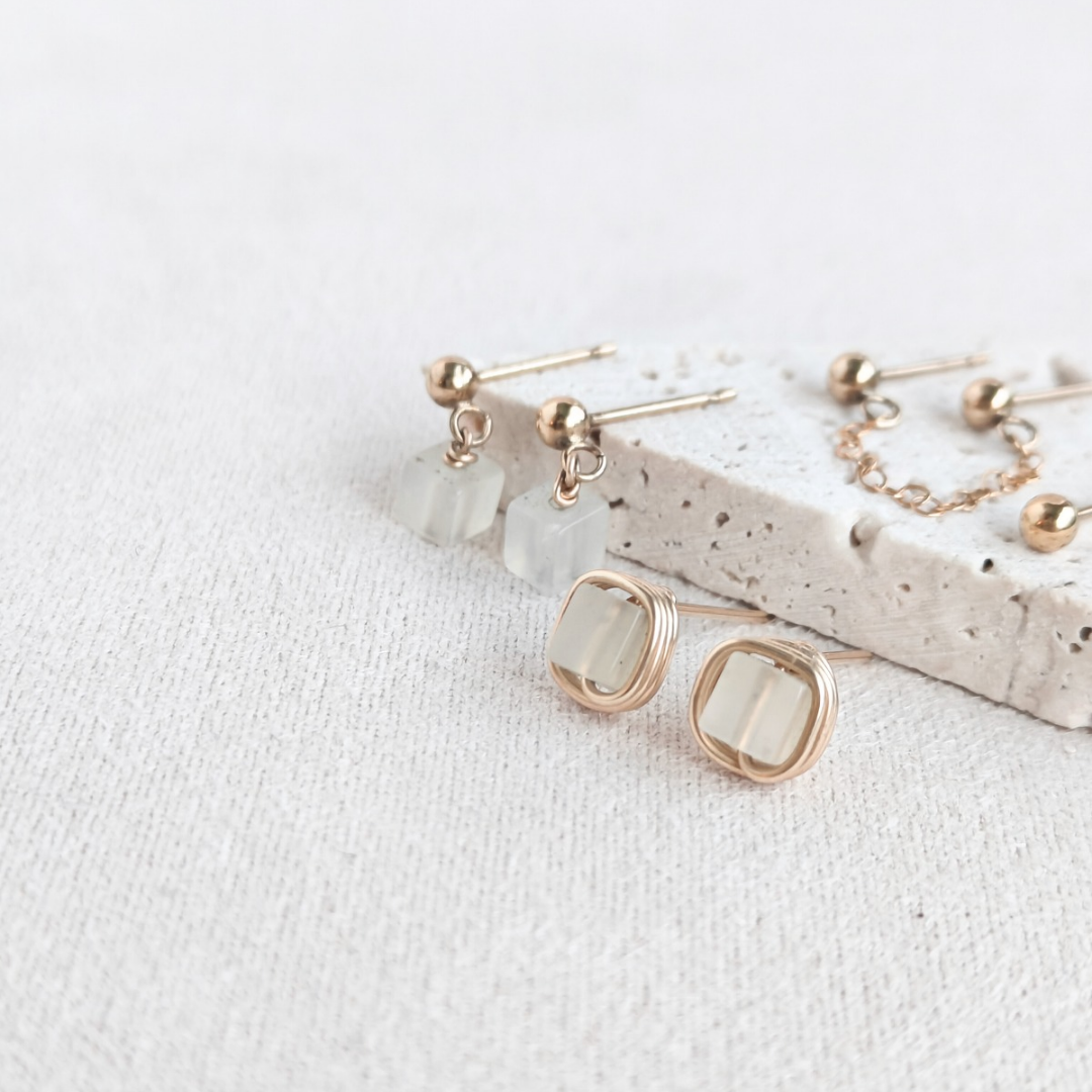 סט עגילים פז ניו ג'ייד