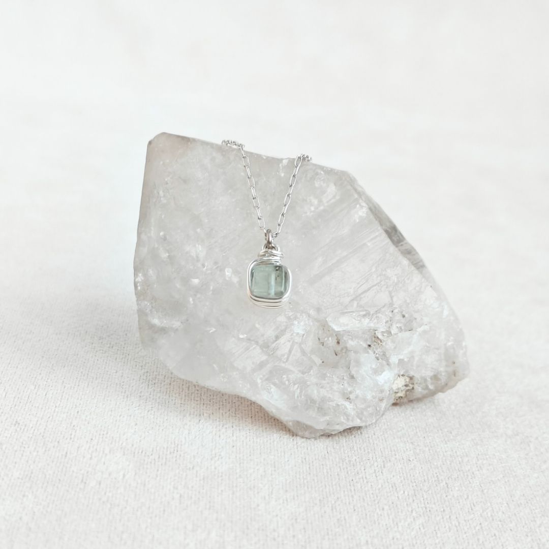 שרשרת פז אקוומרין