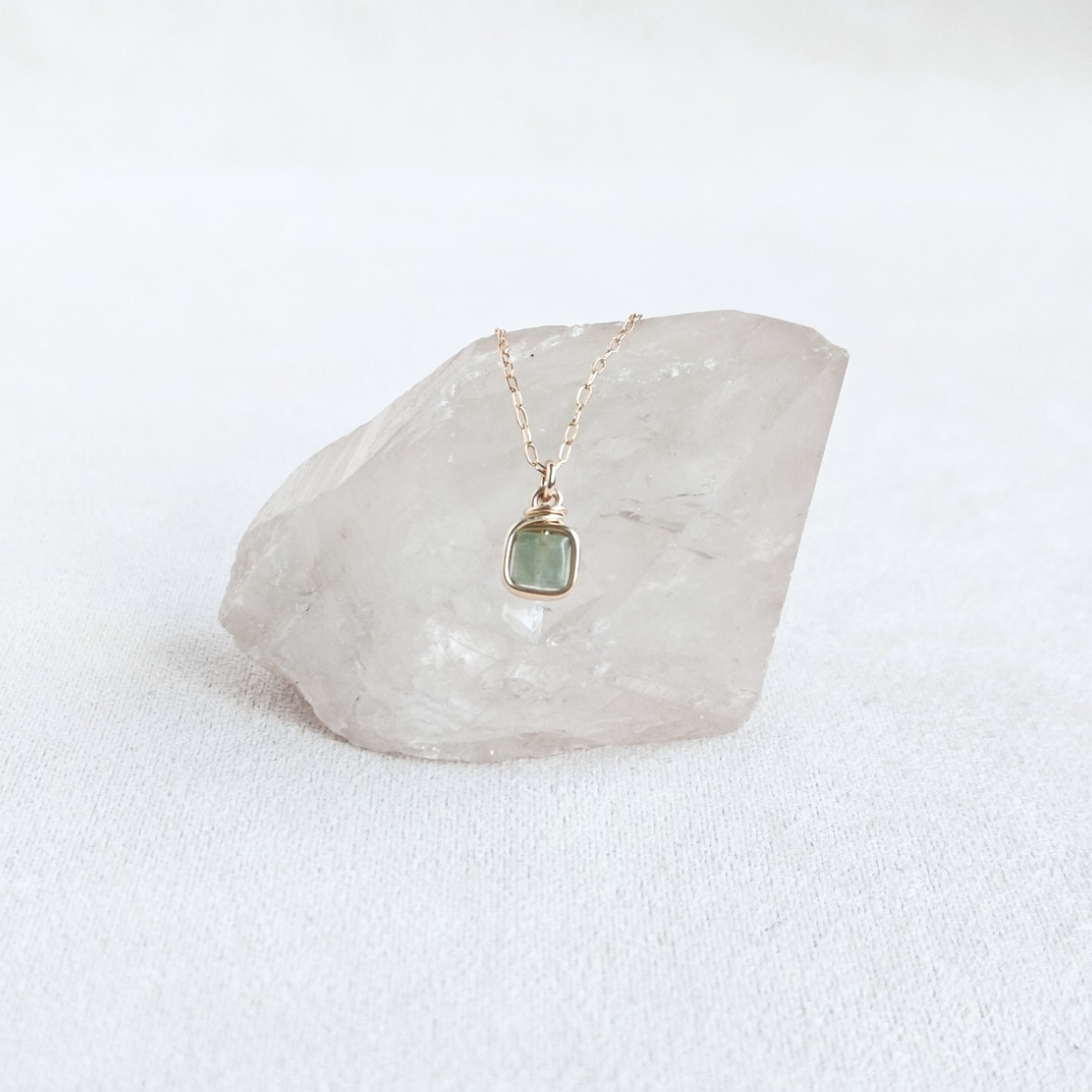 שרשרת פז אקוומרין