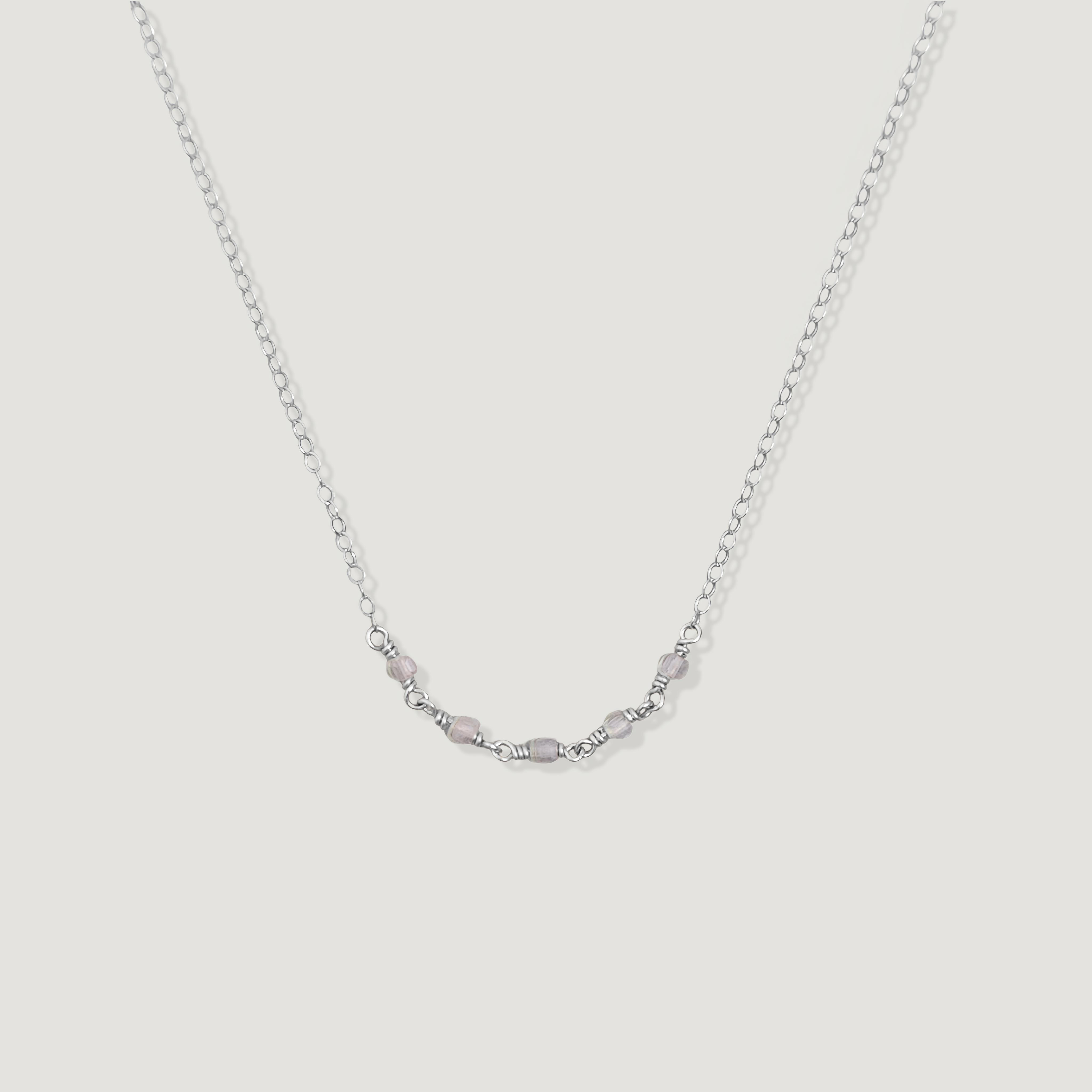 שרשרת קשת רוז קוורץ