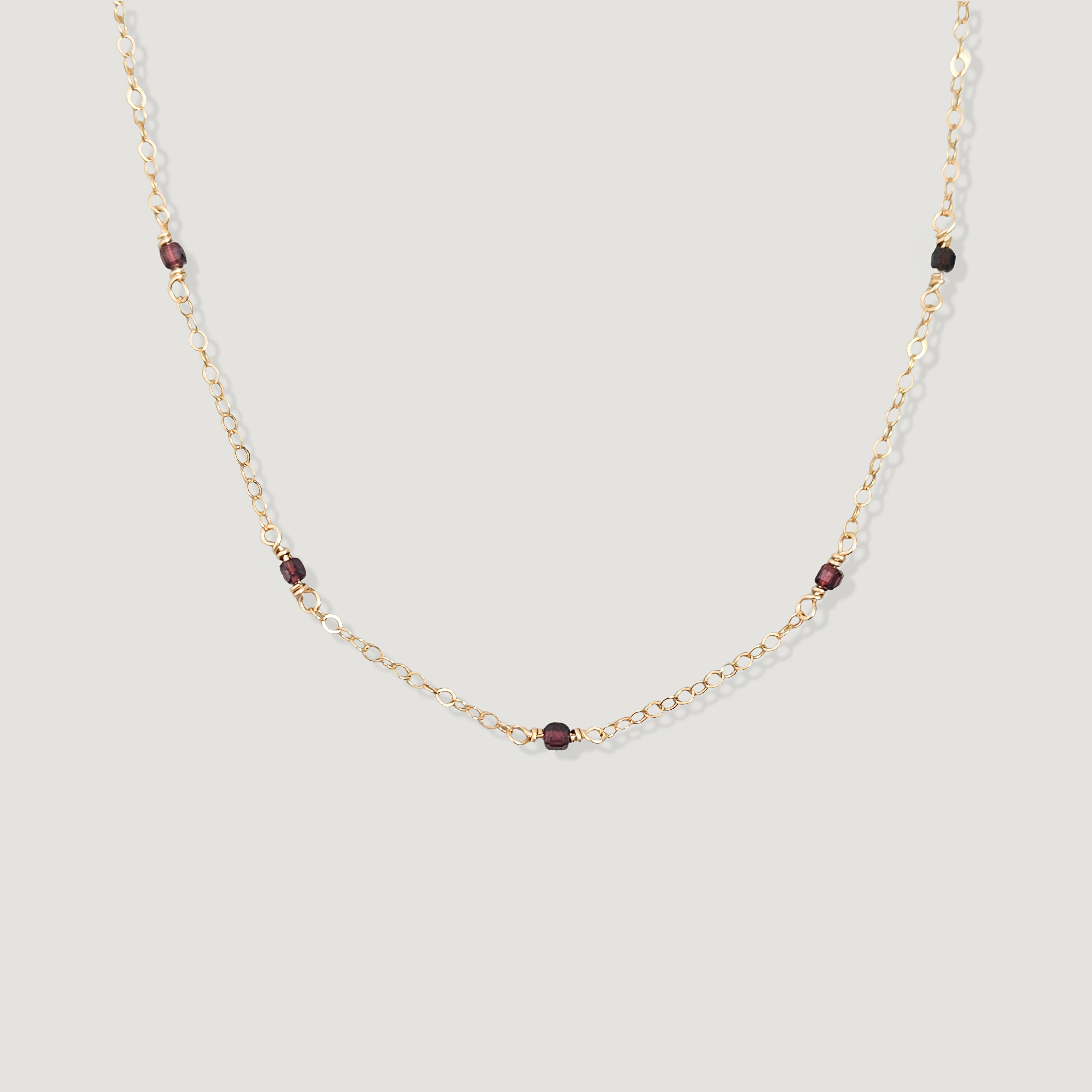 שרשרת אור גרנט אדום