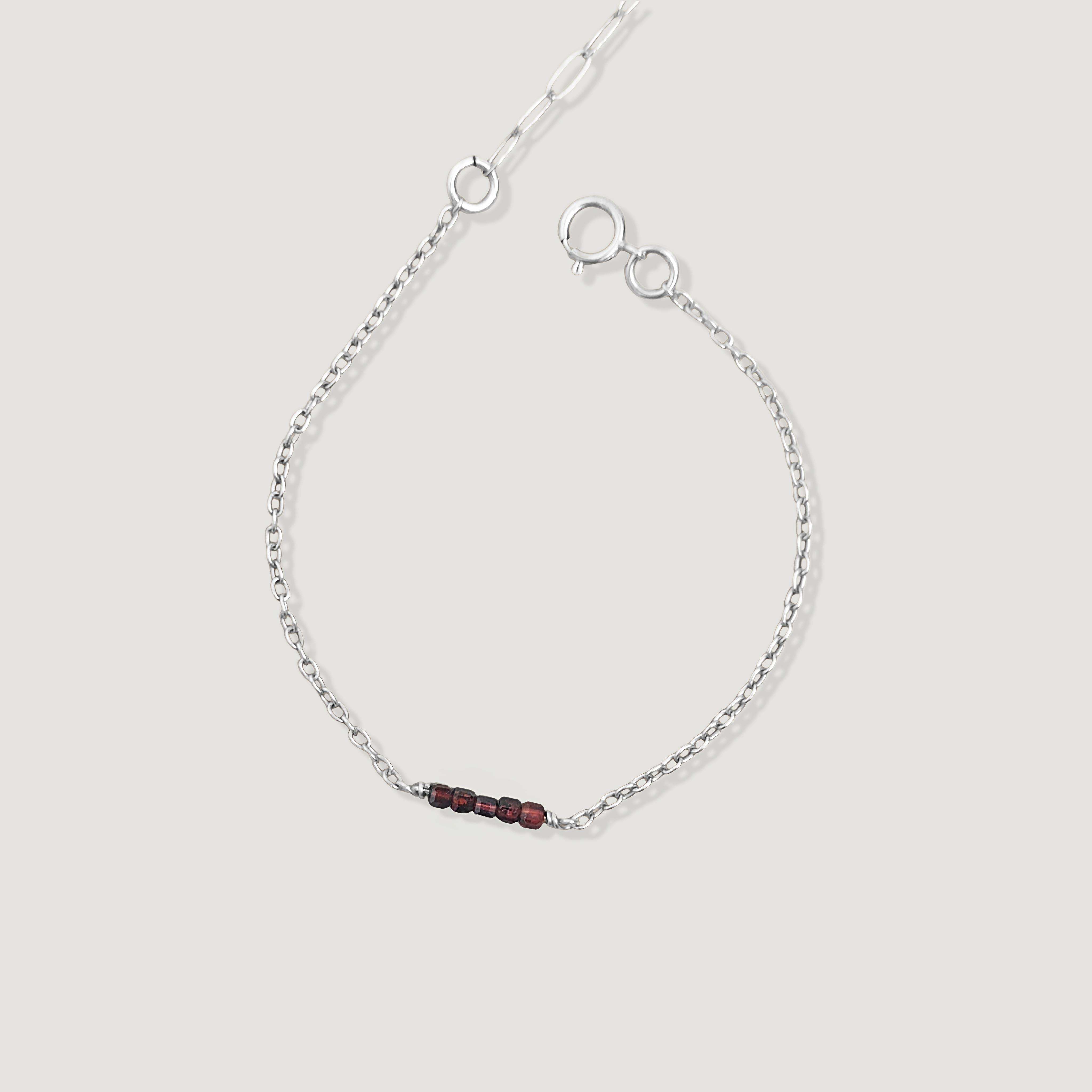 צמיד קשת לינארי גרנט אדום