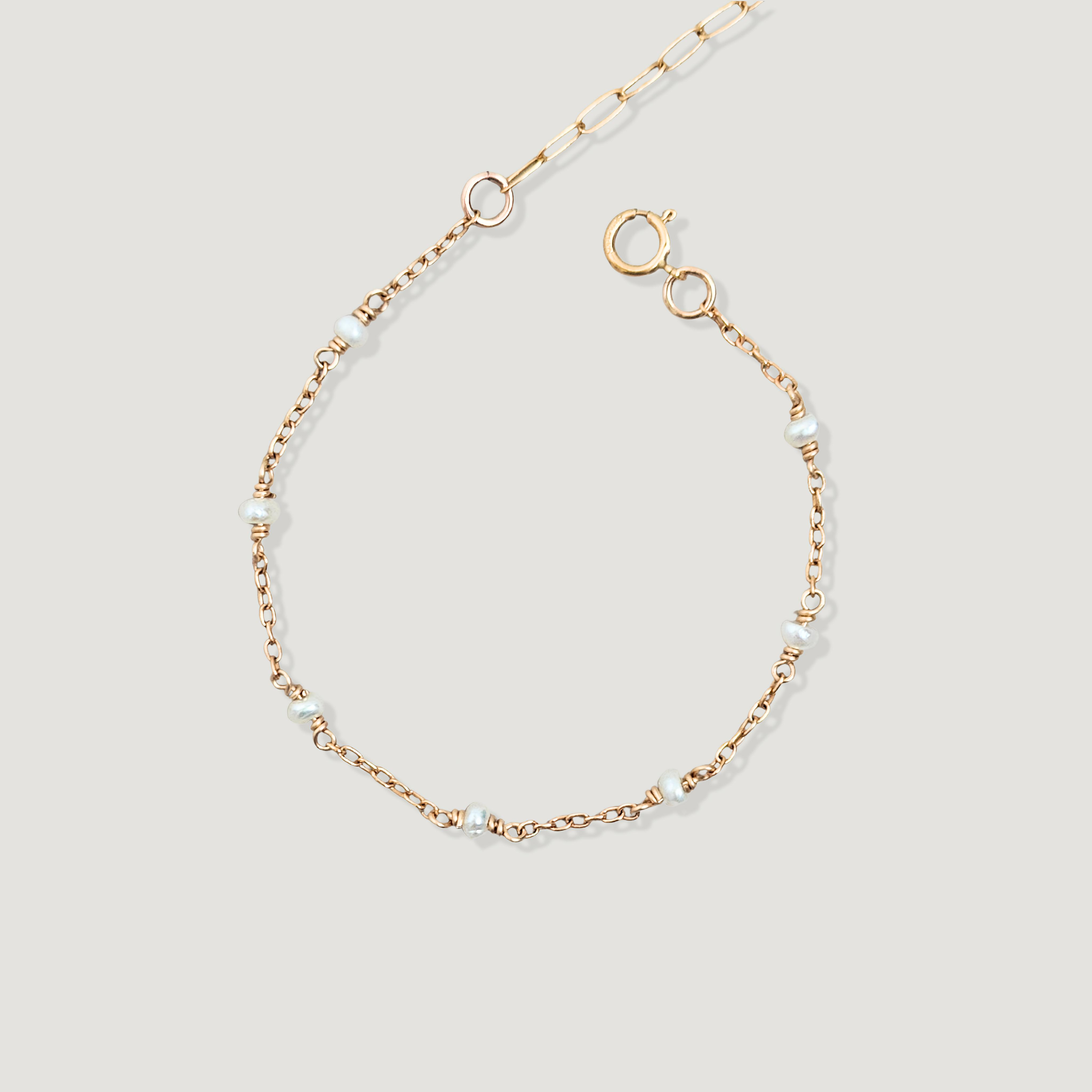 צמיד קשת פנינה