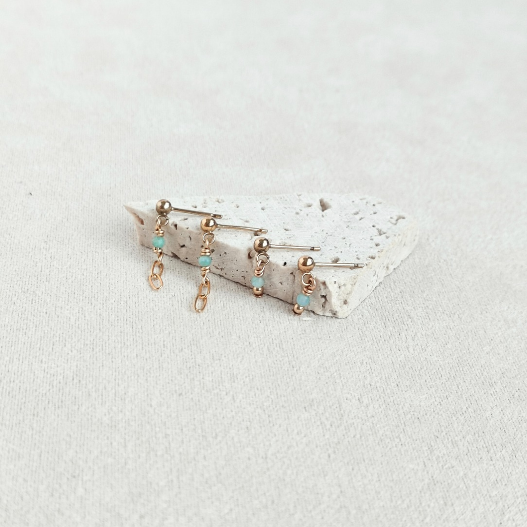 סט עגילים אור אמזוניט