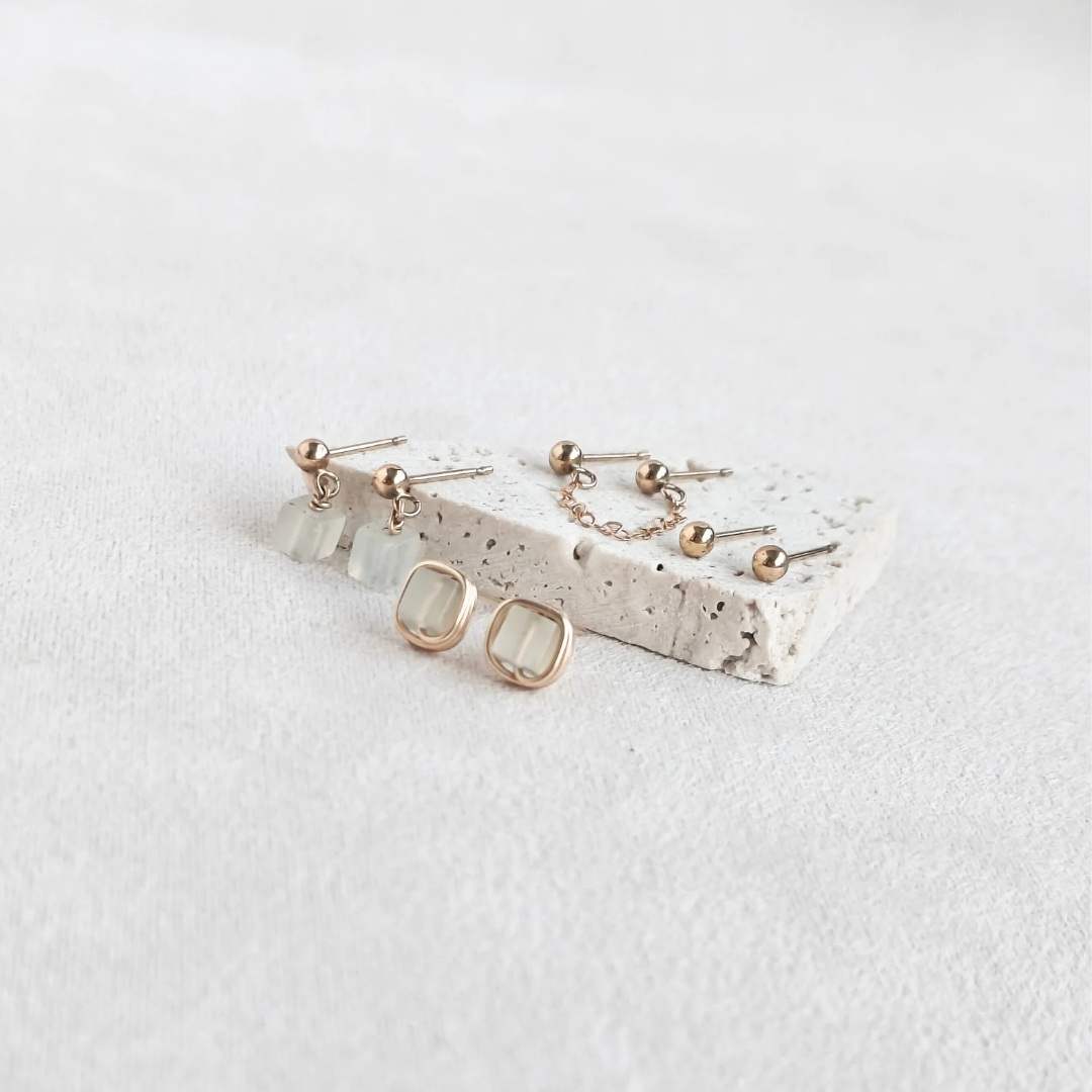 סט עגילים פז ניו ג'ייד