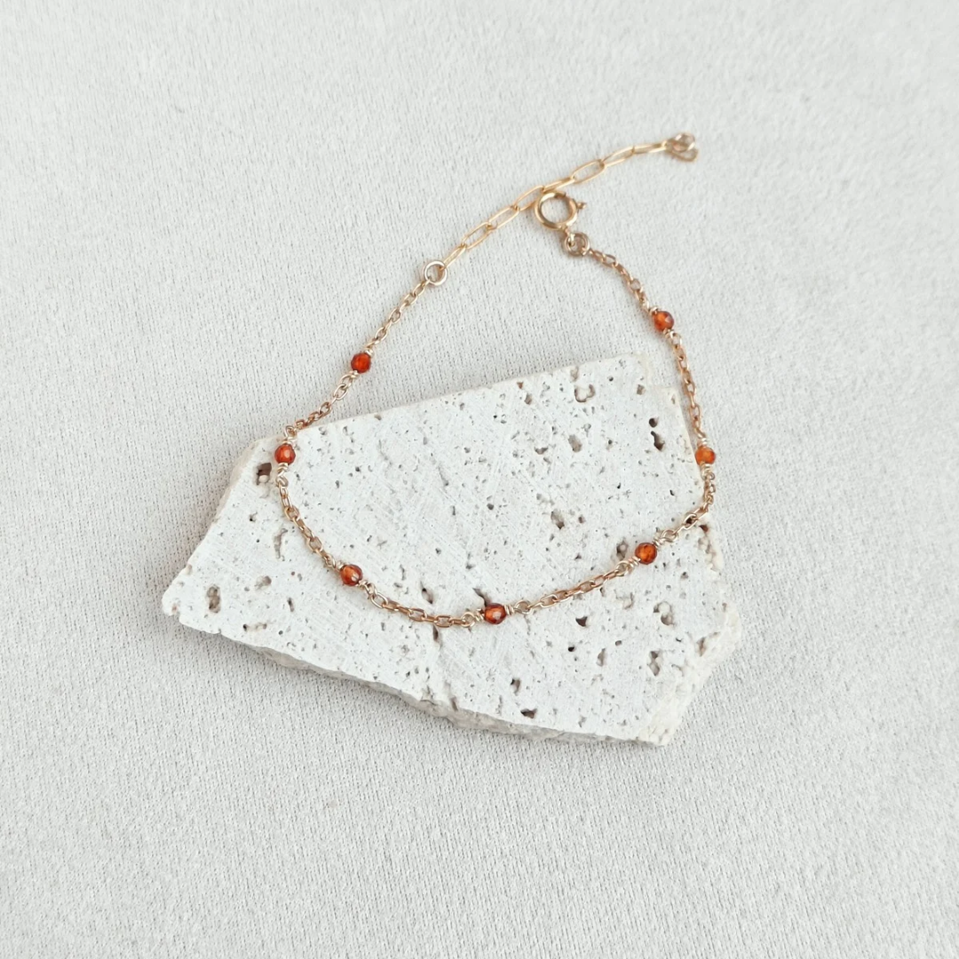 צמיד אור גרנט כתום