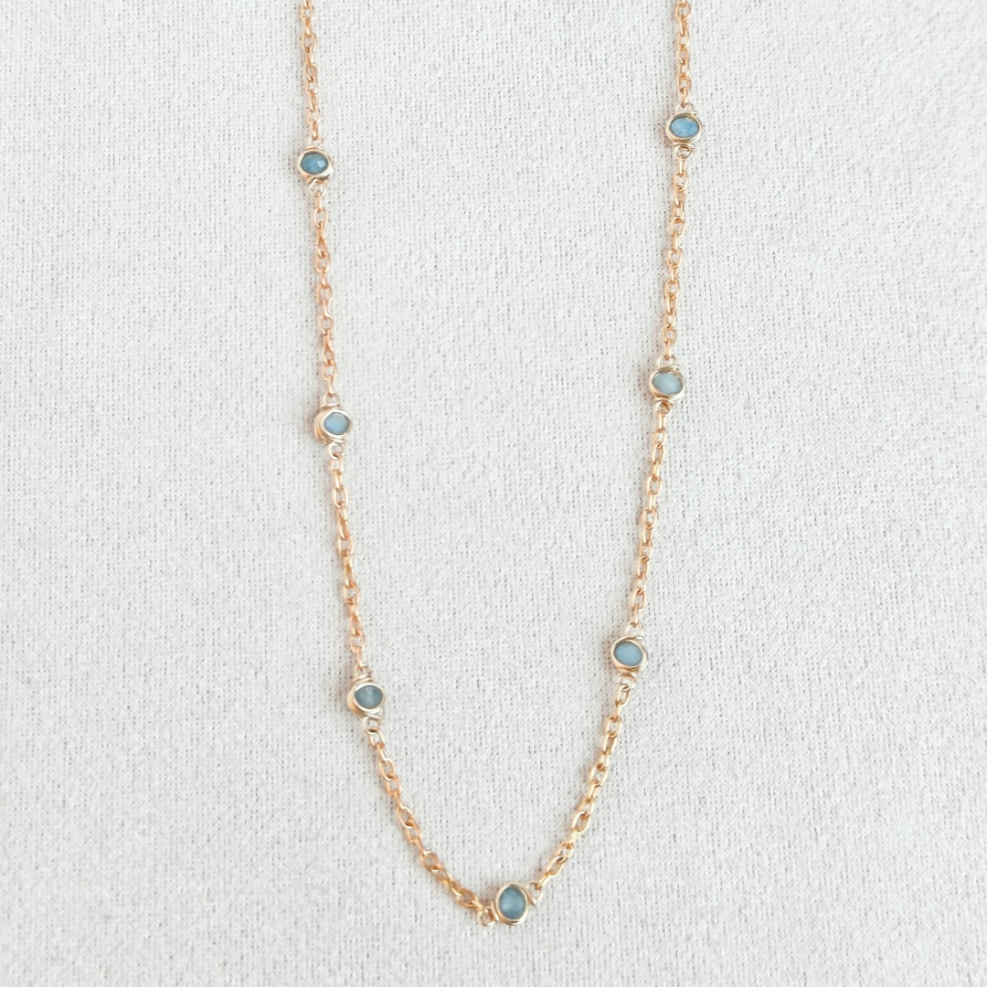 שרשרת נגה אקוומרין