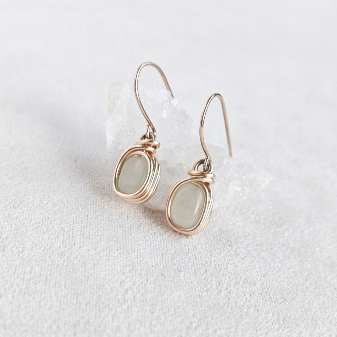 עגילים תלויים שחר ניו ג'ייד