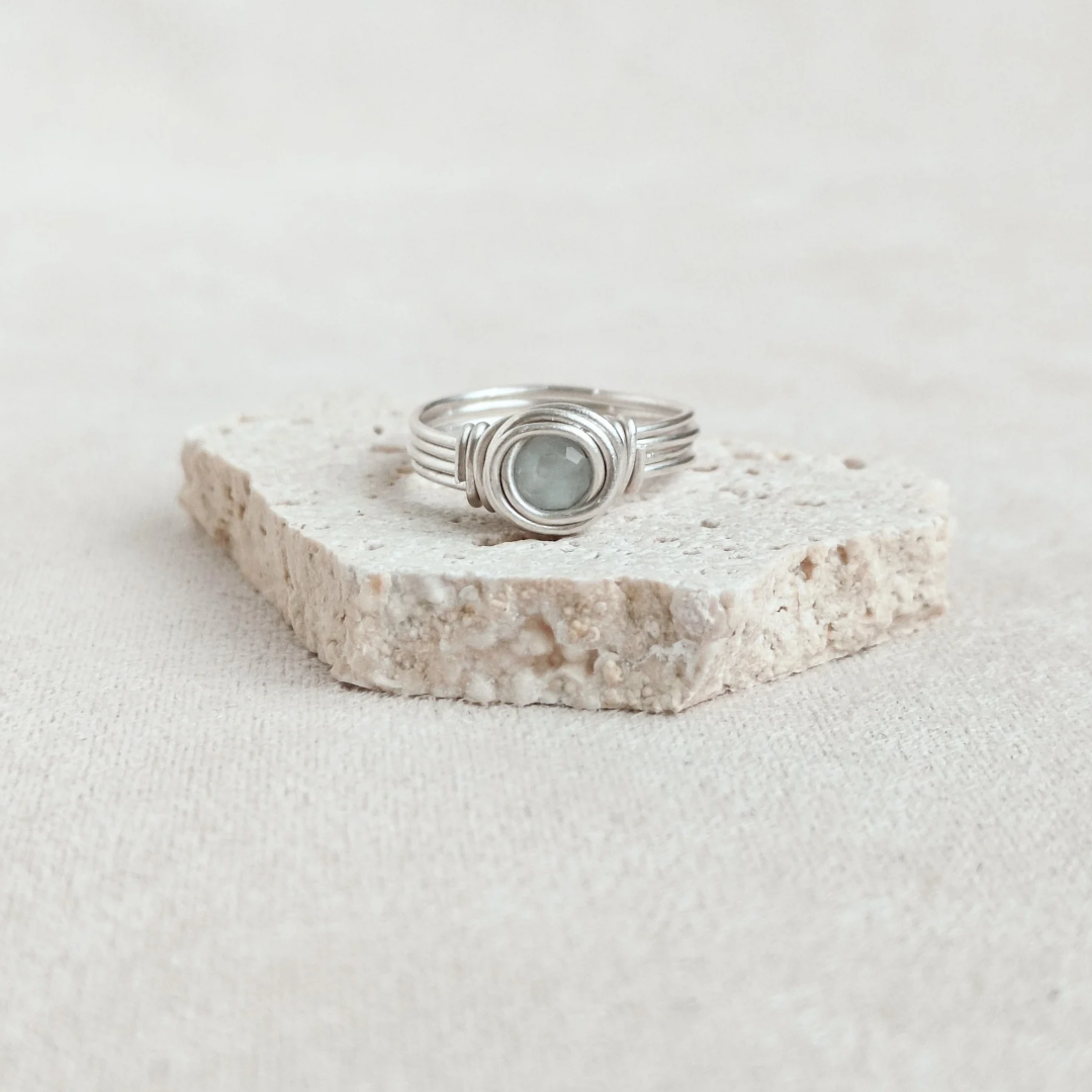 טבעת בר אקוומרין