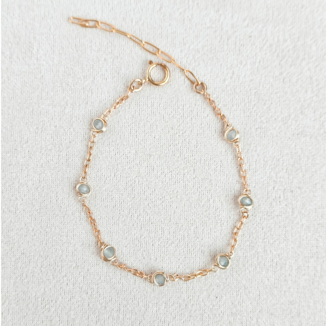 צמיד נגה אקוומרין