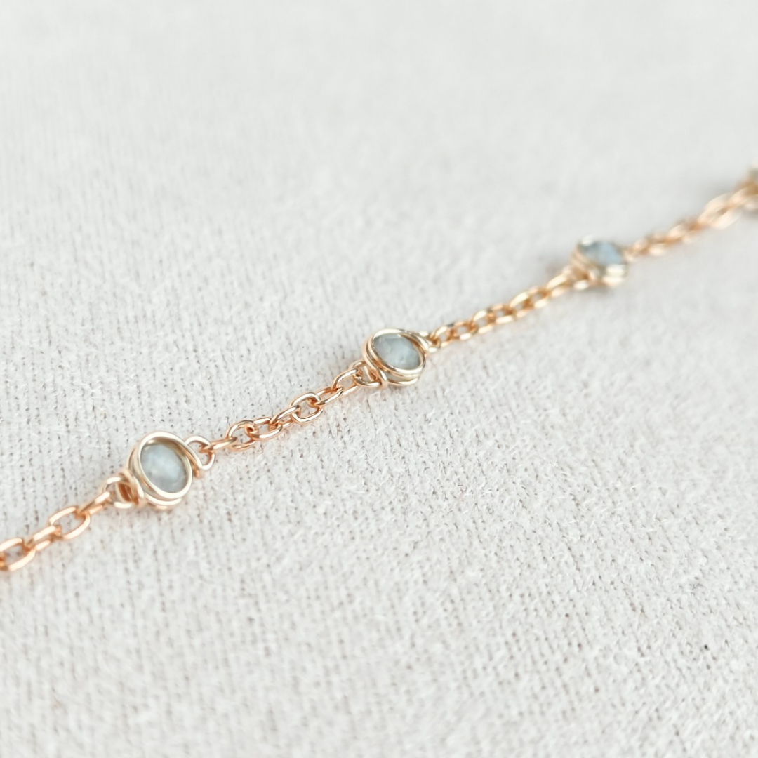 צמיד נגה אקוומרין