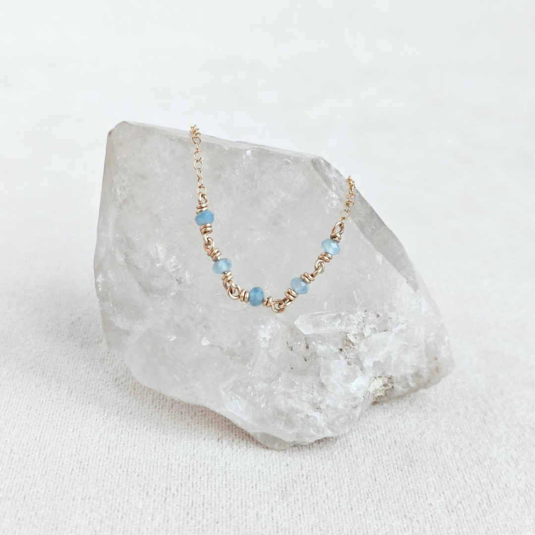 שרשרת קשת אקוומרין