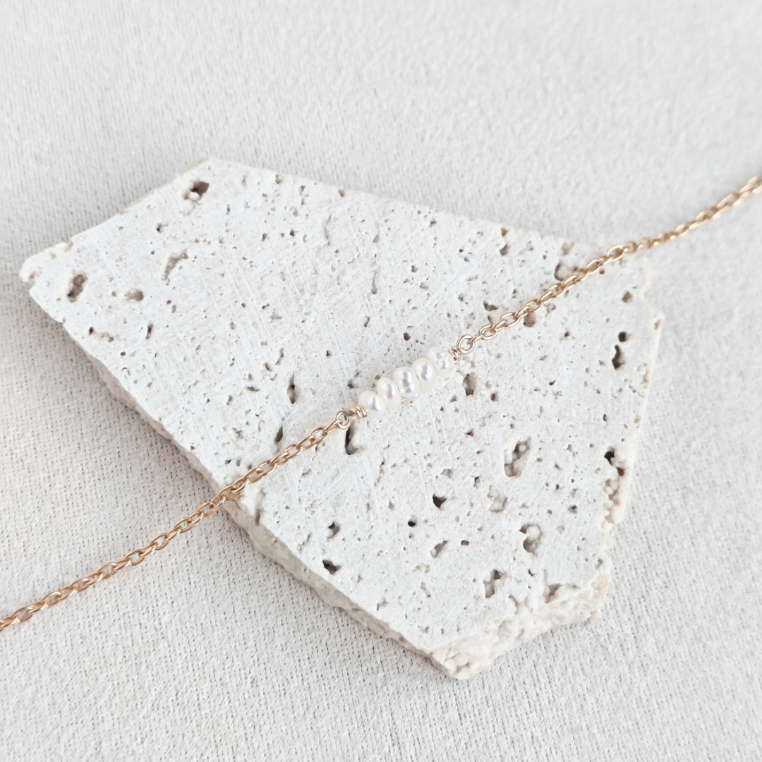 צמיד קשת פנינה