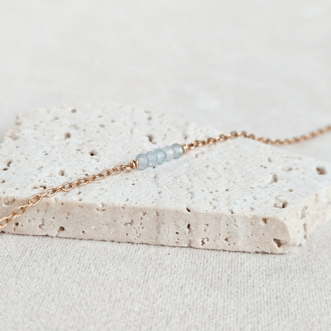 צמיד קשת אקוומרין