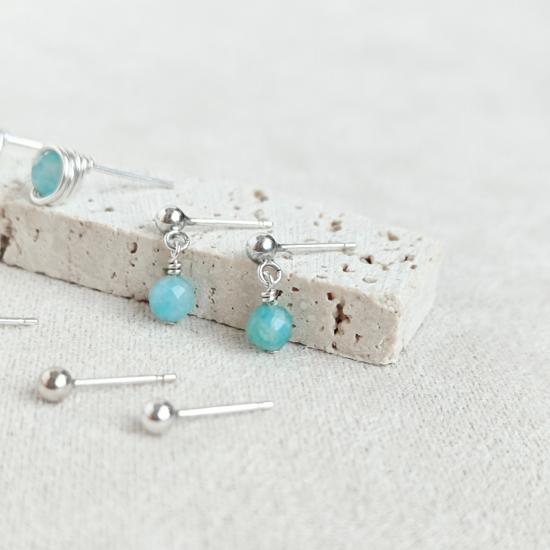 סט עגילים בר אמזוניט