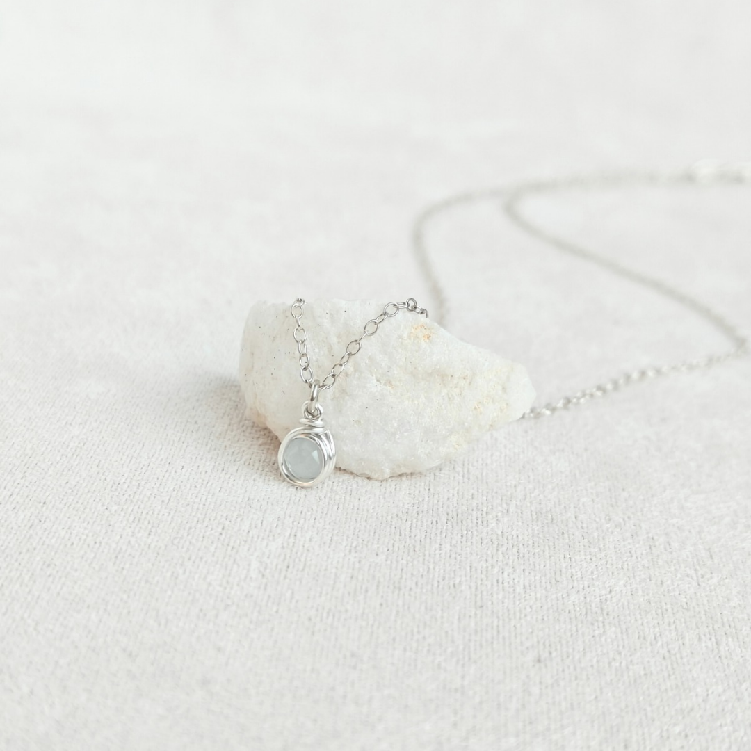 שרשרת בר אקוומרין