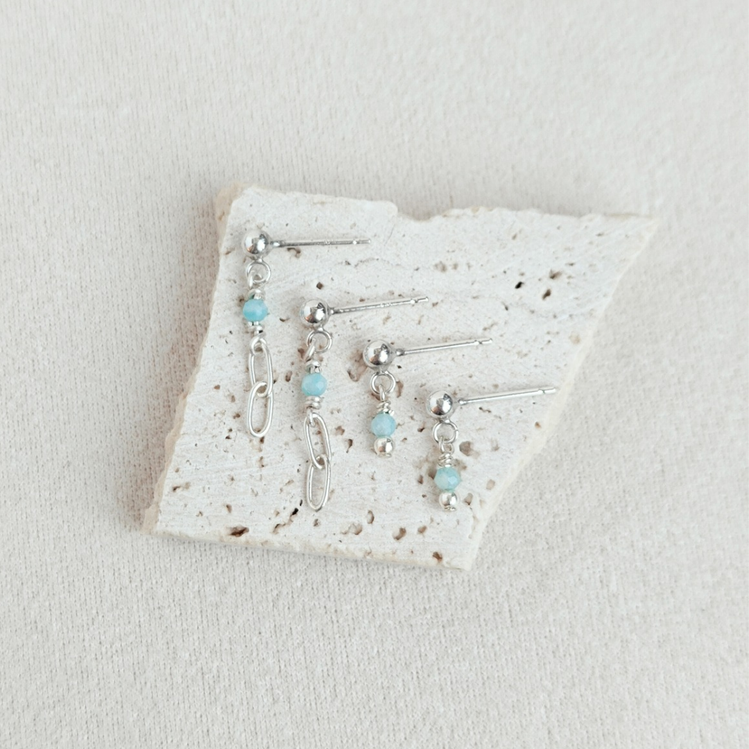 סט עגילים אור אמזוניט