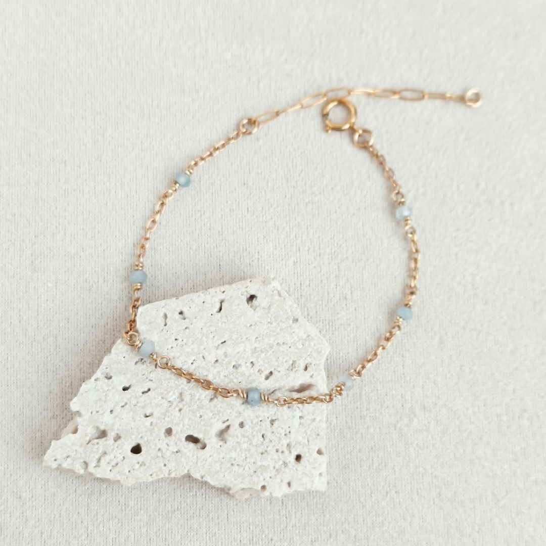 צמיד אור אקוומרין