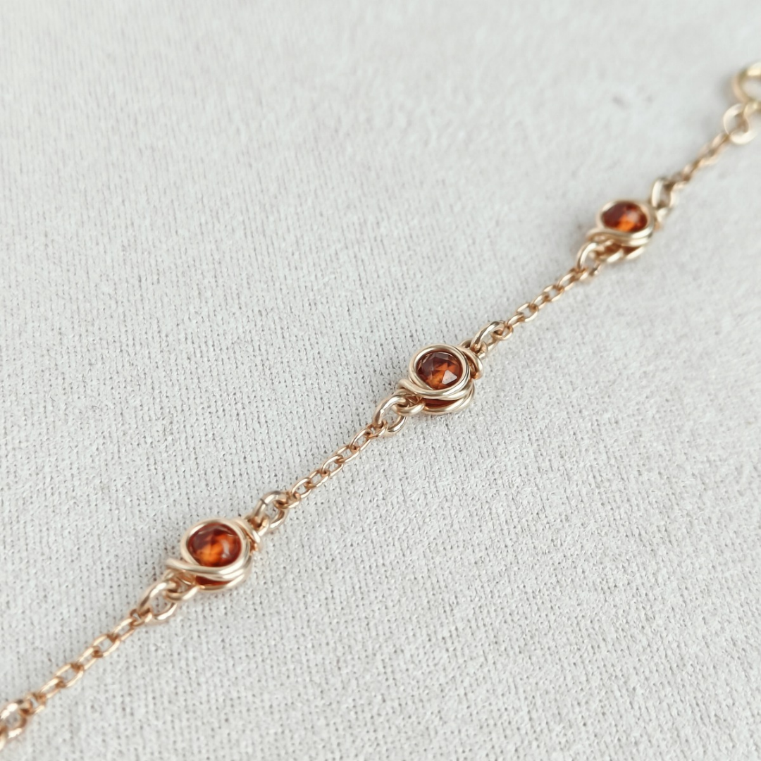 צמיד בר גרנט כתום